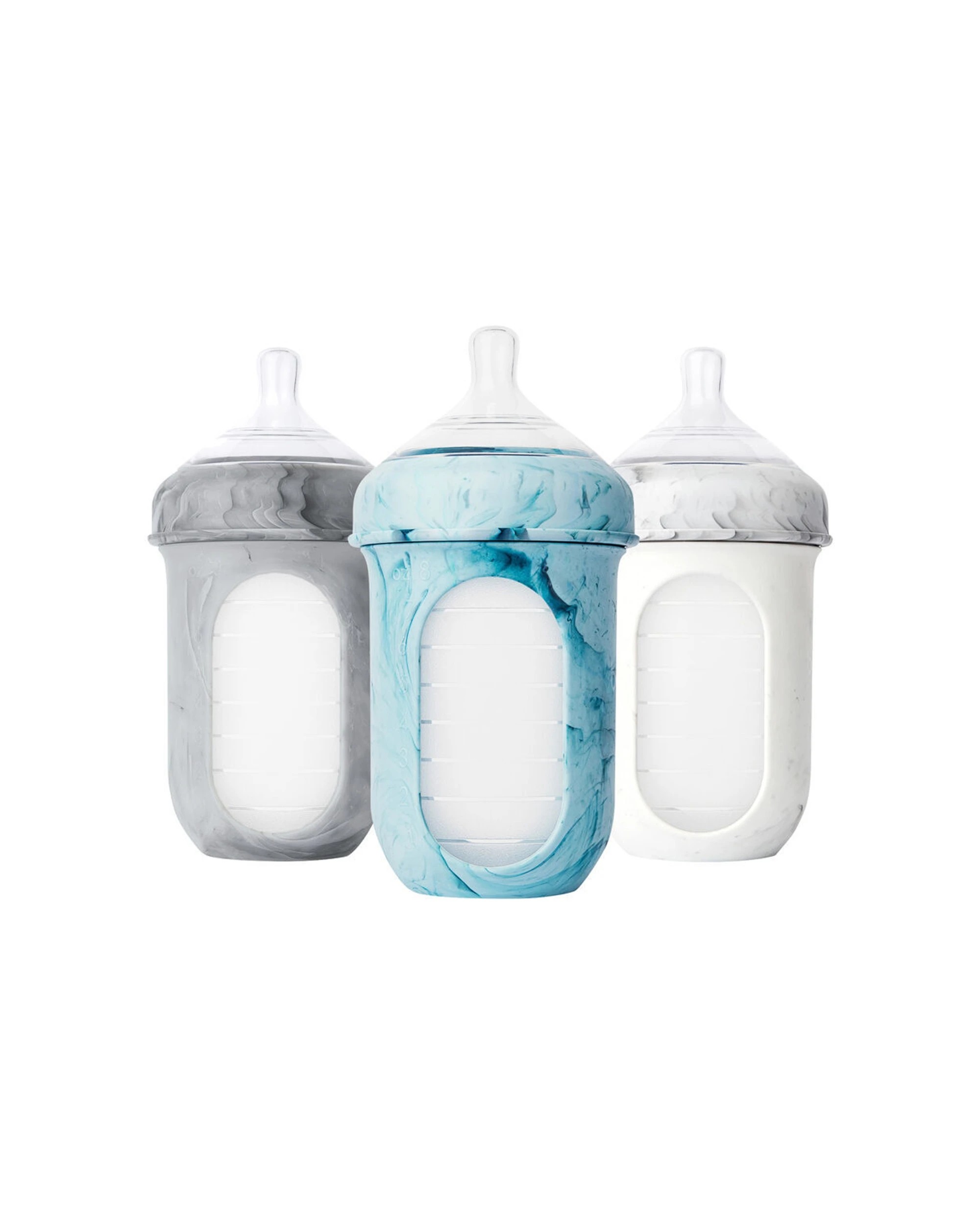 5 Boon 2x 3pc  Nursh Collapsible Silicone Baby Bottle Tie Dye 237ml - Multi, 5 of 7