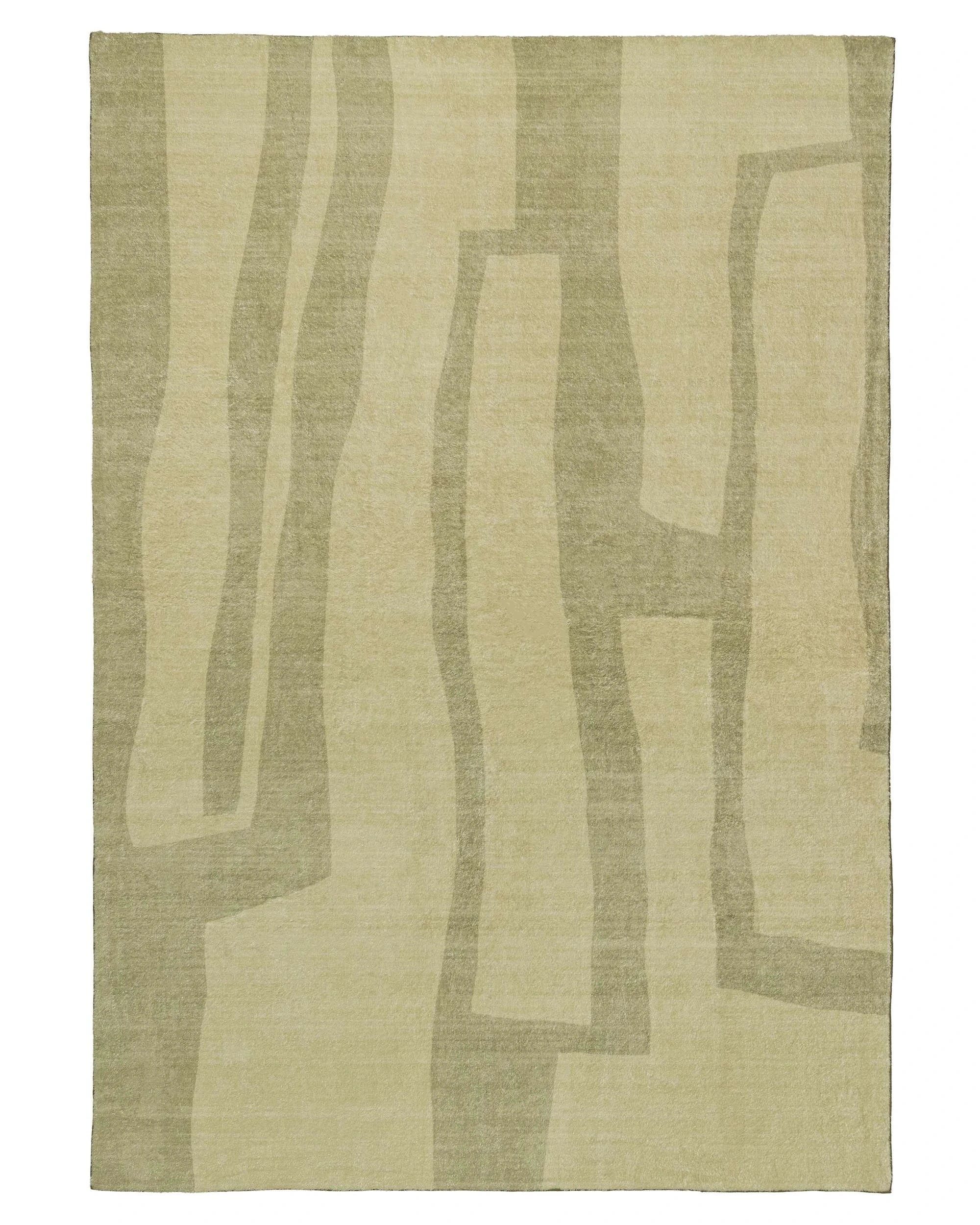 1 Loopsie Laurelton Printed Washable Rug-400cm x 300cm - Green, 1 of 8