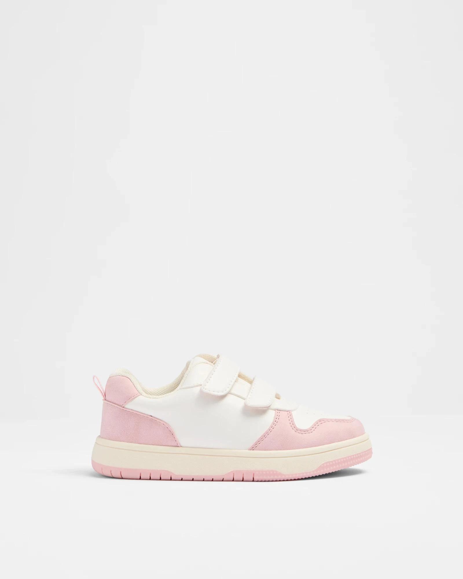 1 Target Kids Girls Junior Low Top Double Strap Sneaker - Sully PINK, 1 of 2