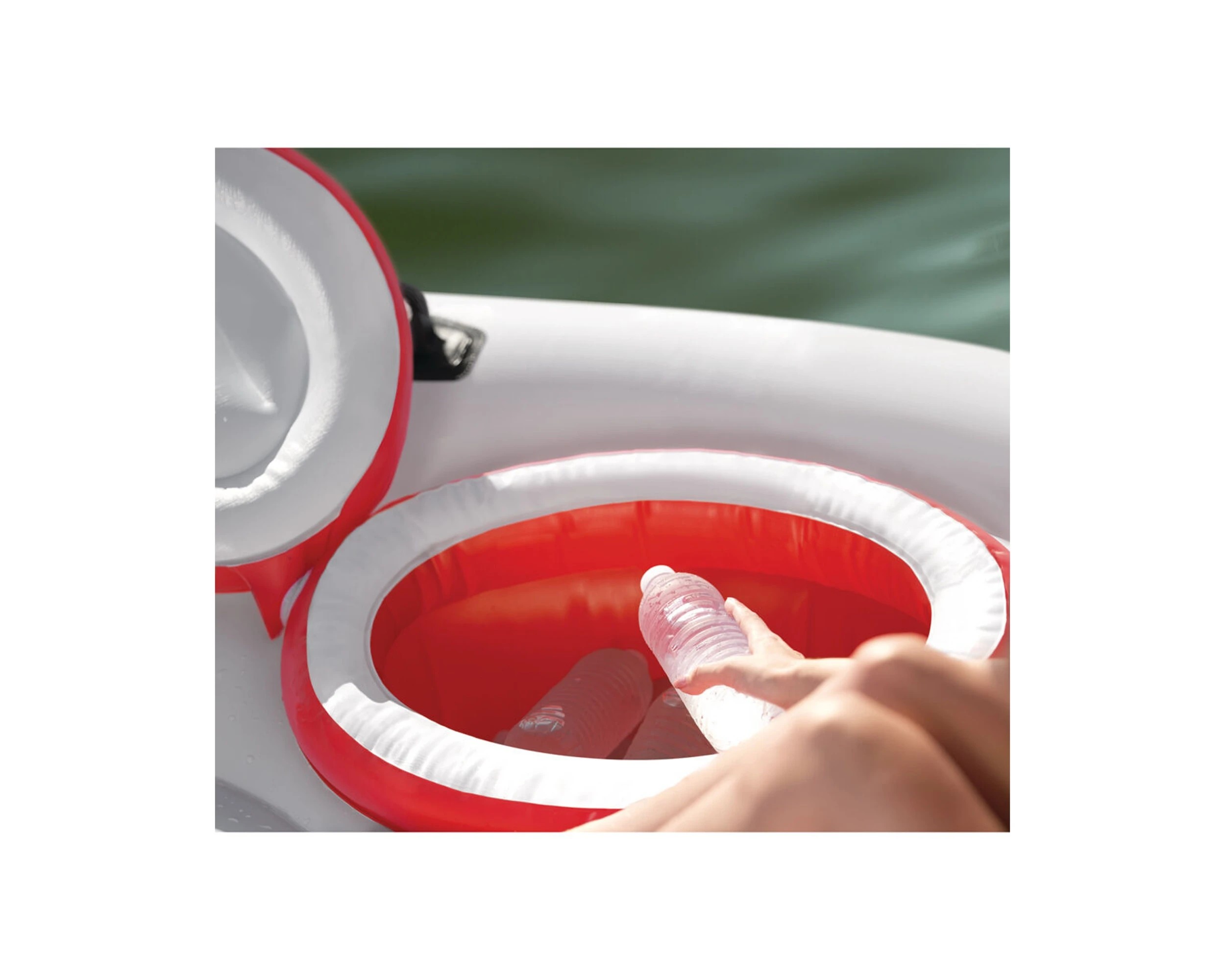 3 INTEX Marina Breeze Inflatable Pontoon Raft For 5 Adults 259x221x58cm PVC - White, 3 of 7