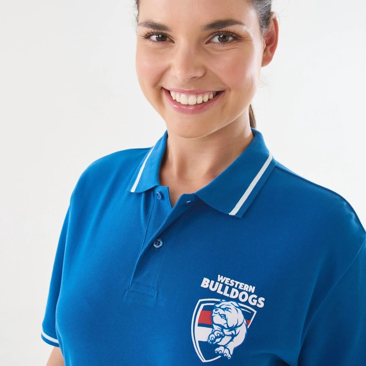 4 Official AFL Adult Polo Shirt Bulldogs, 4 of 6