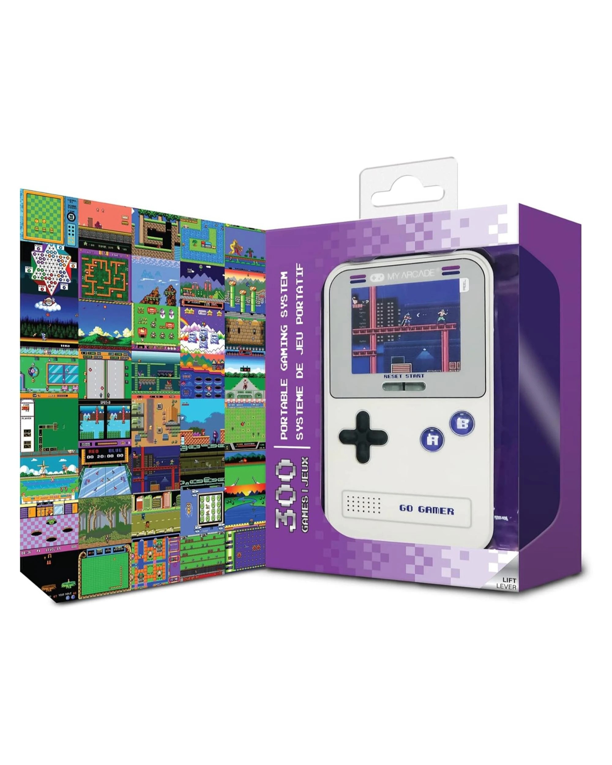 5 My Arcade Go Gamer Classic Portable Gaming System with 300 Games - Grey and Purple - Multi, 5 of 7