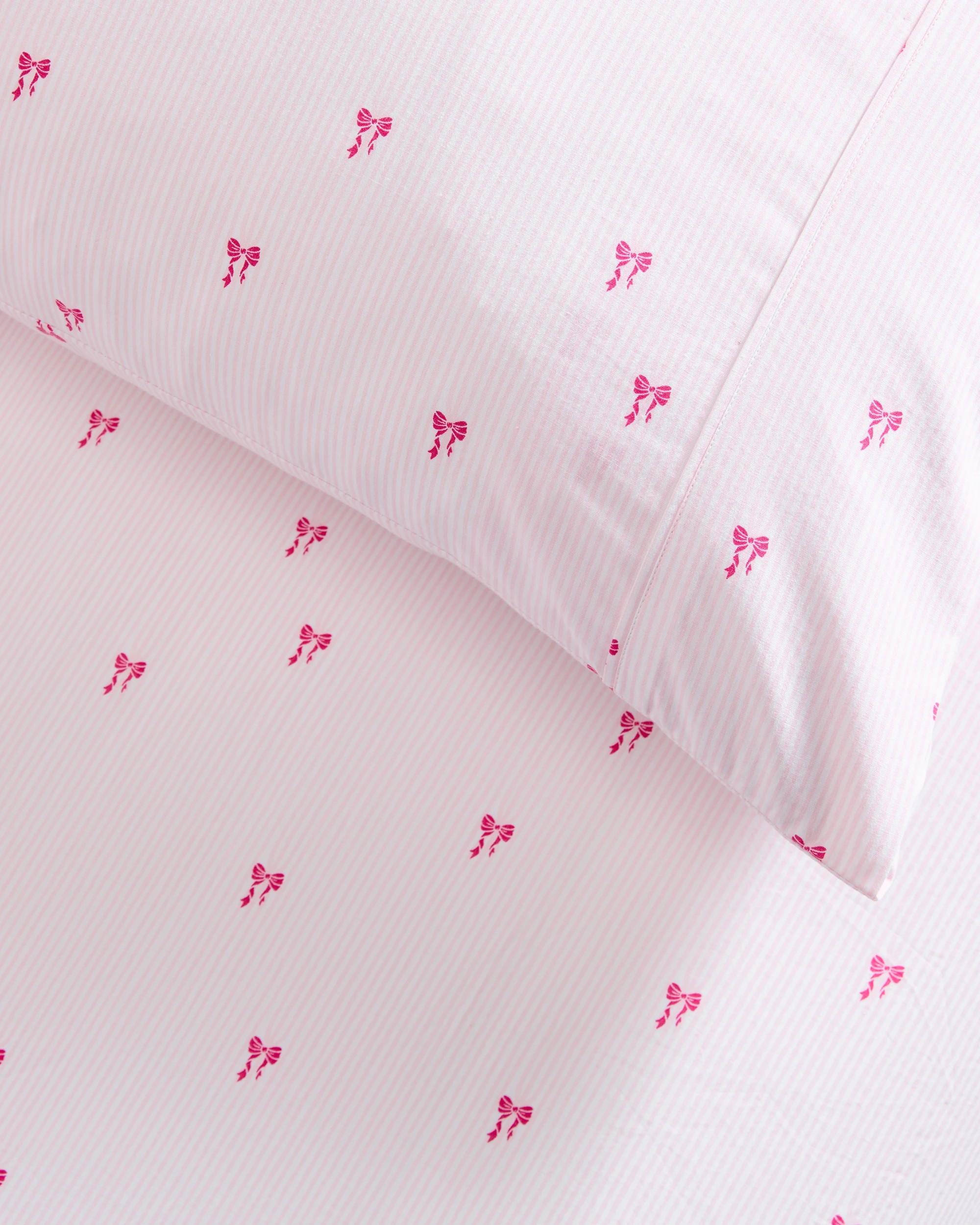 2 Target Millie Bows Australian Cotton Kids Fitted Sheet Set - King Single Bed - Pink, 2 of 4