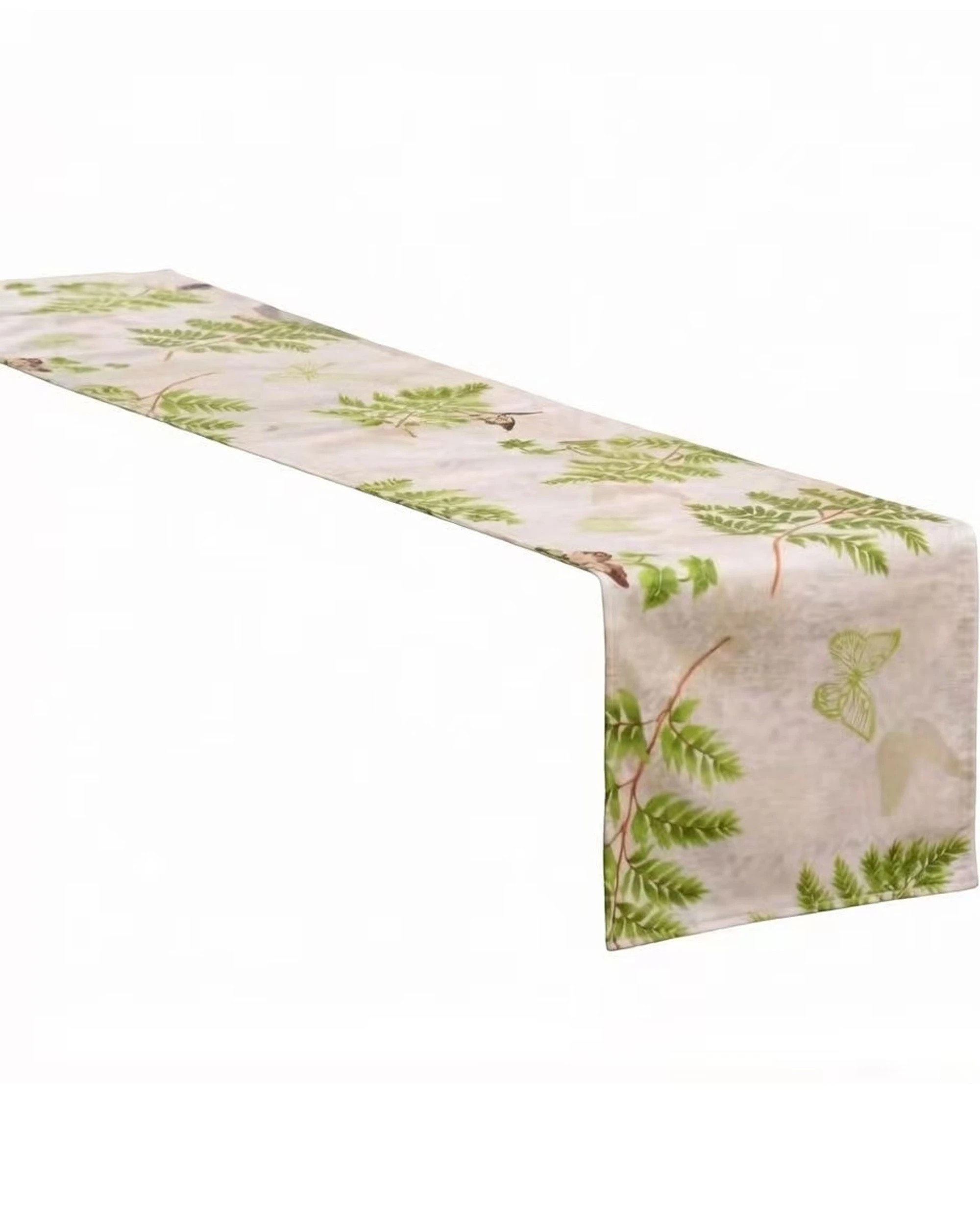 1 Cotton More 100% Cotton Sateen Dining Table Runner 190x31cm - Pattern, 1 of 2