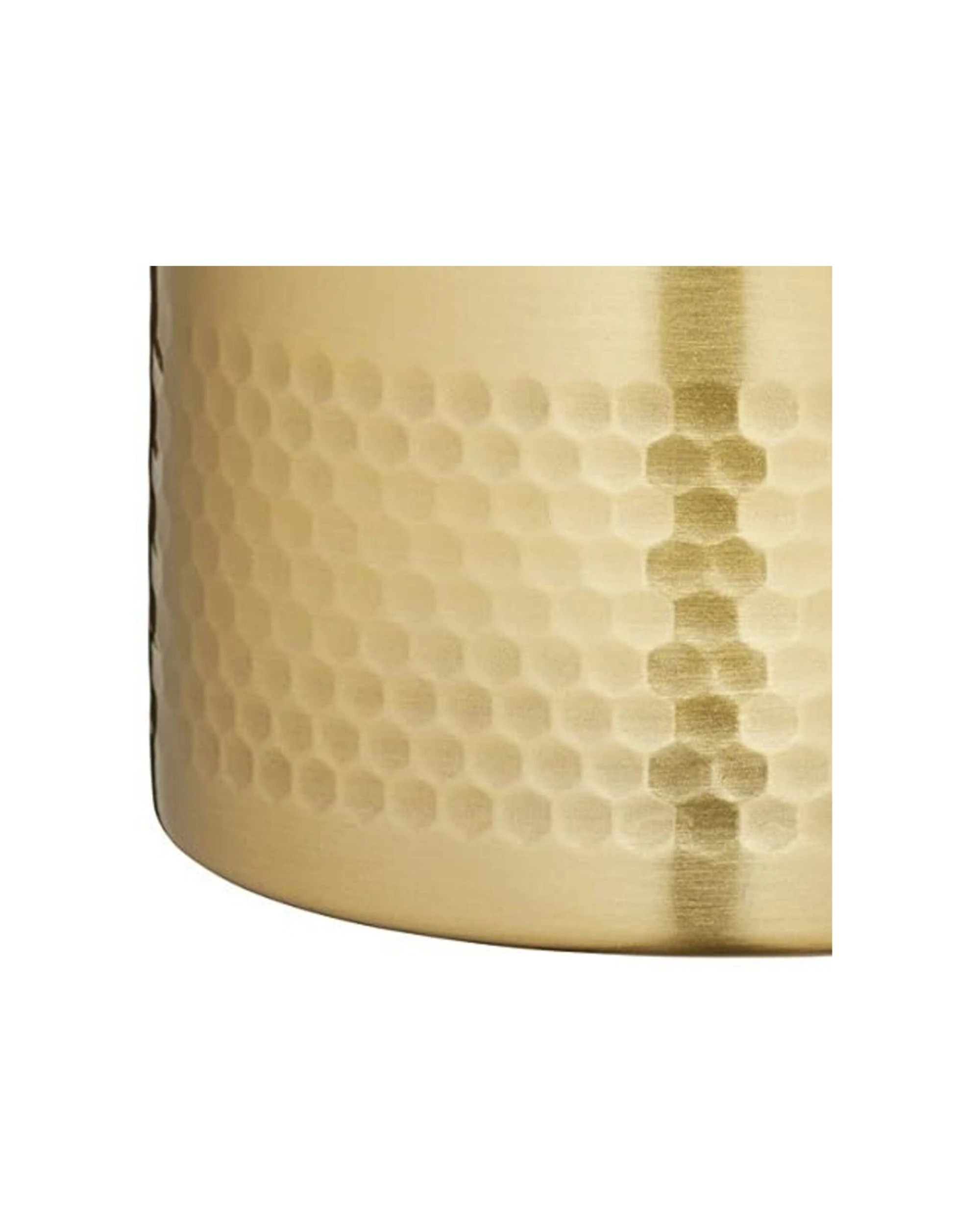 3 BarCraft 5pc Cocktail Muddler Strainer Set Hammered Brass Finish - Silver, 3 of 7