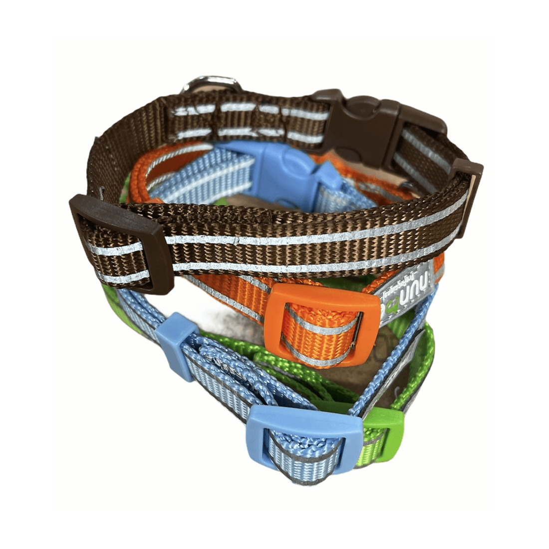 7 BR Pets Reflective Dog Collar Utility Classic Side Release w/ Hi Vis Stitching - 1.5cm Width (Small Dogs), 7 of 7