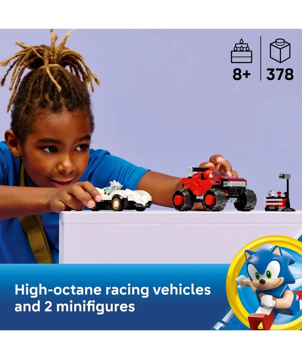 3 LEGO Sonic Silver's Car vs. Knuckles' Monster Truck 77118, 3 of 10