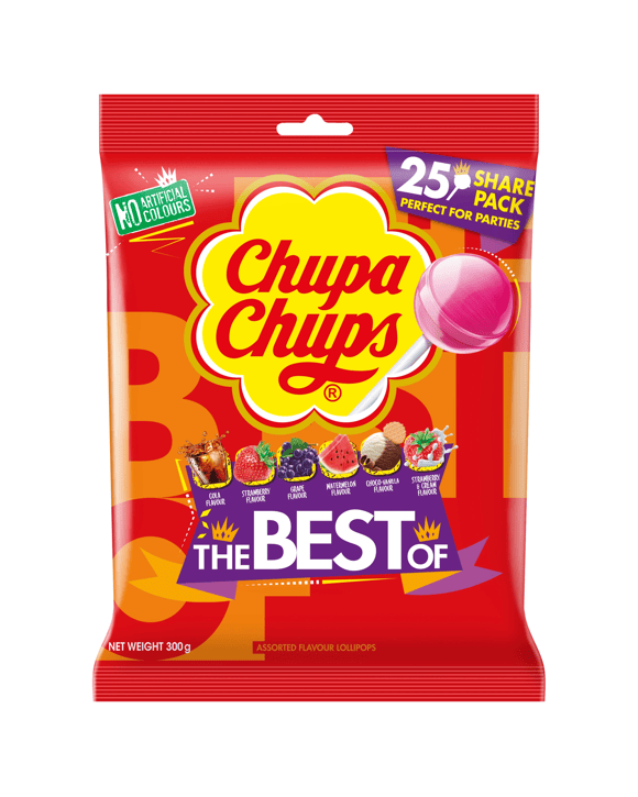 25 Piece Chupa Chups Lollipops 300g