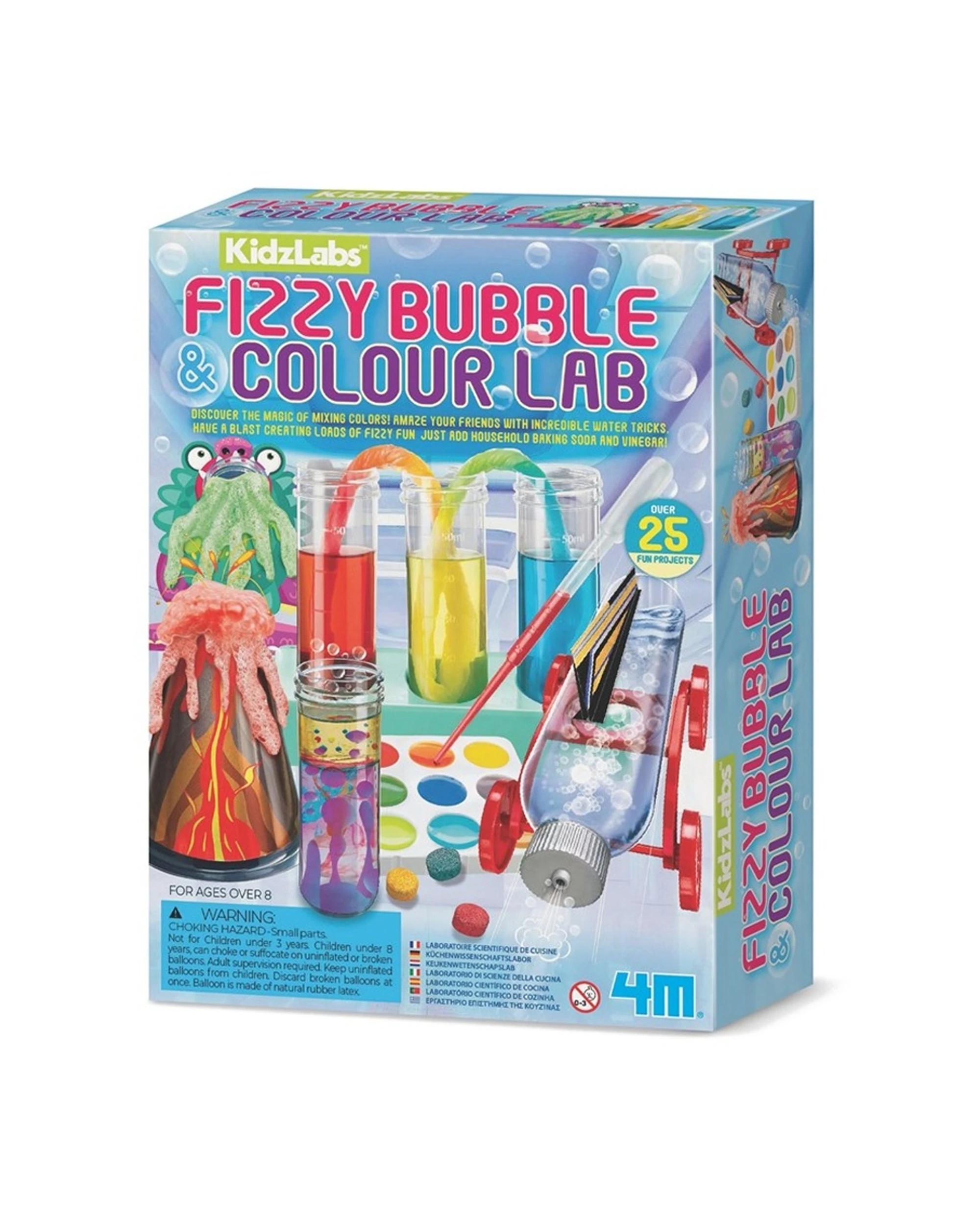 1 4M Kidzlabs Fizzy Bubble & Colour Lab STEM Educational Science Kids Toy, 1 of 2