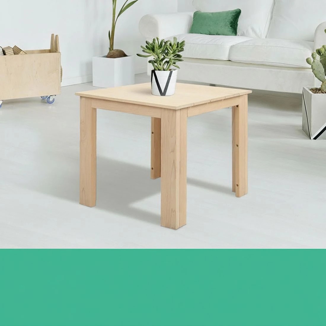 4 Gardeon Coffee Side Table Wooden Desk Outdoor Furniture Camping Garden Natural - Natural, 4 of 7