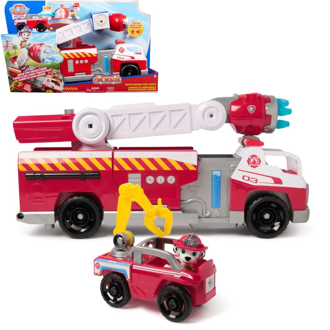9 PAW Patrol Fire Rescue Rapid Reload Fire Truck, 9 of 9