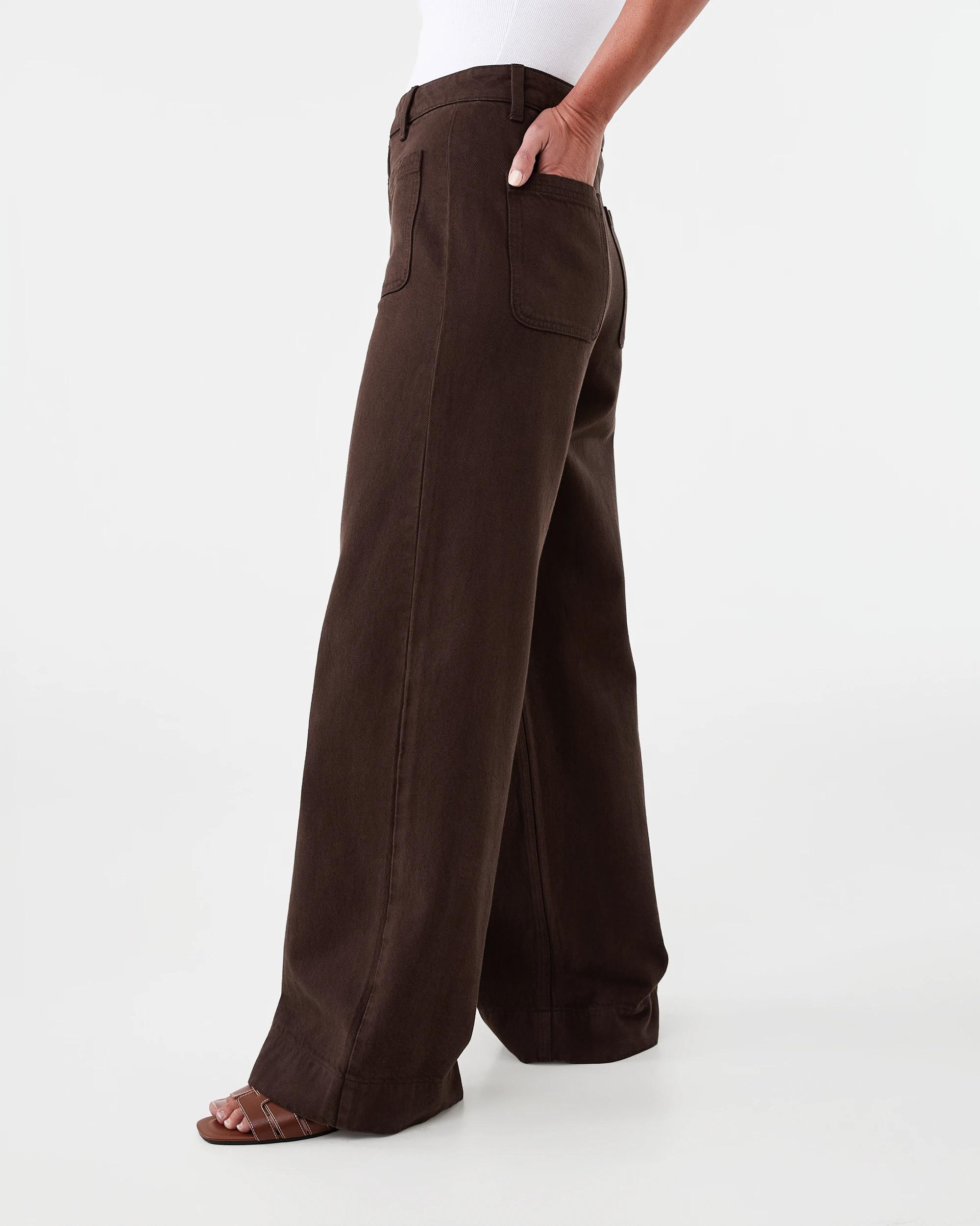 3 Wide Leg Pocket Jeans Melt Brown, 3 of 9