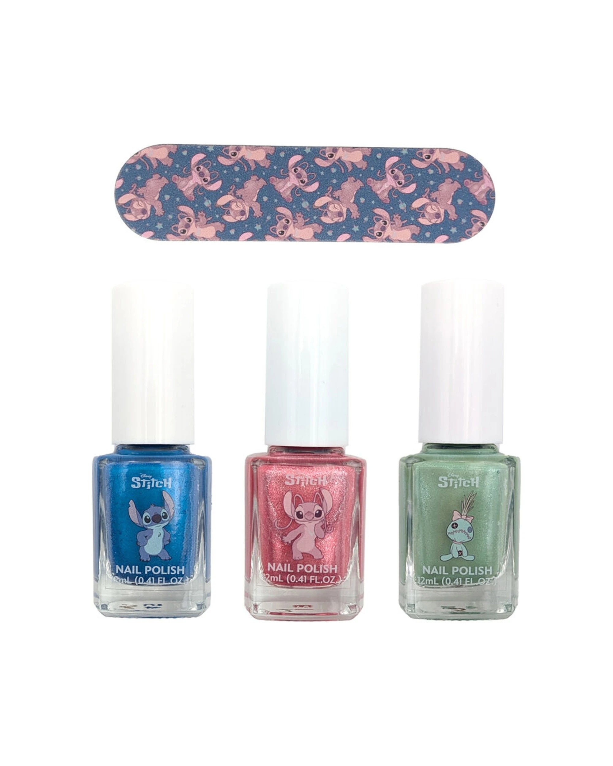 4 Disney 6pc Stitch Nail Polish Kids Pamper Set With Nail File - Multi, 4 of 4