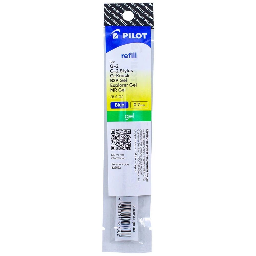 1 PILOT G2 Gel Pen Ink Refill 0.7mm Blue, 1 of 6
