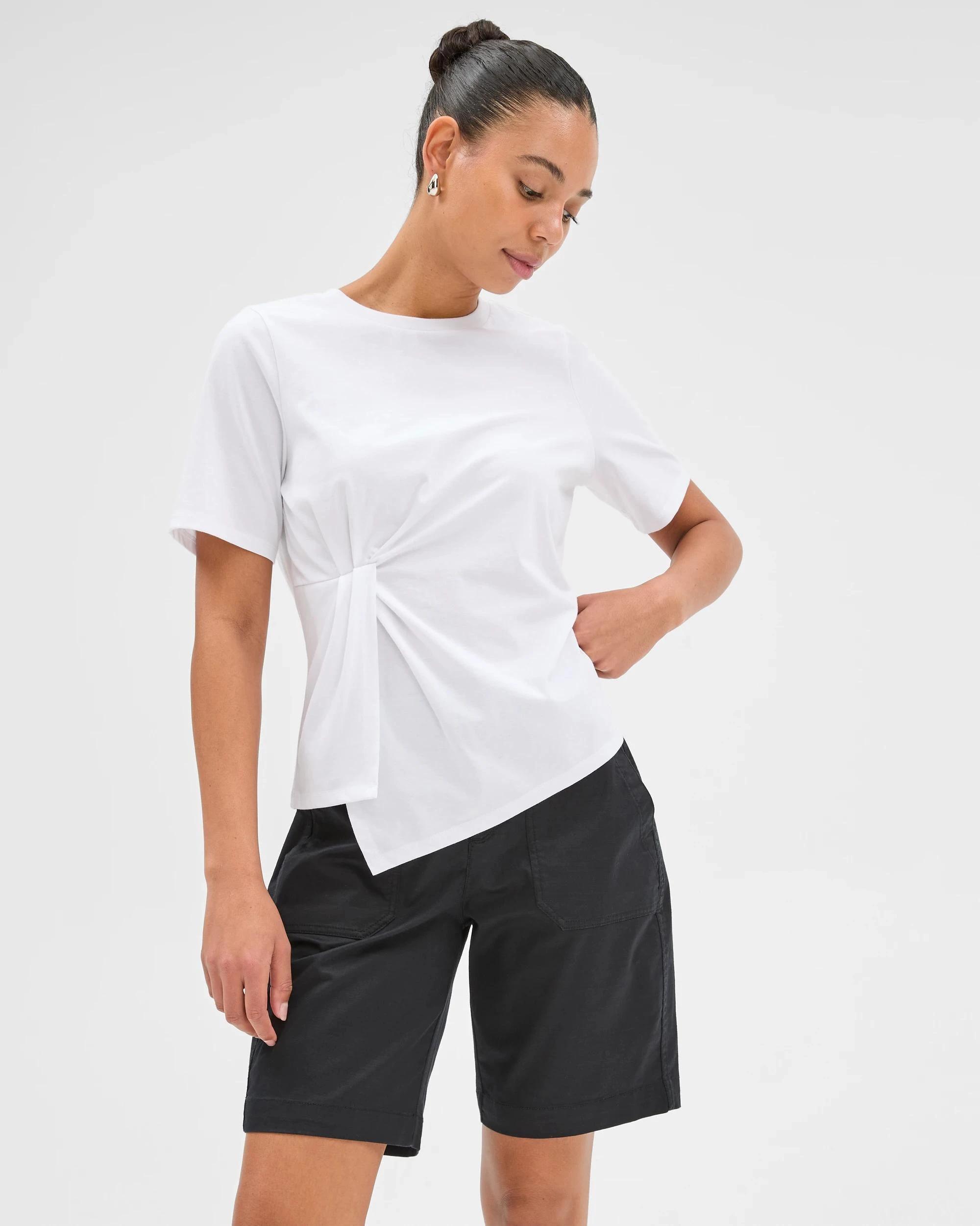 2 Target Ribbed Waist Shorts BLACK, 2 of 5