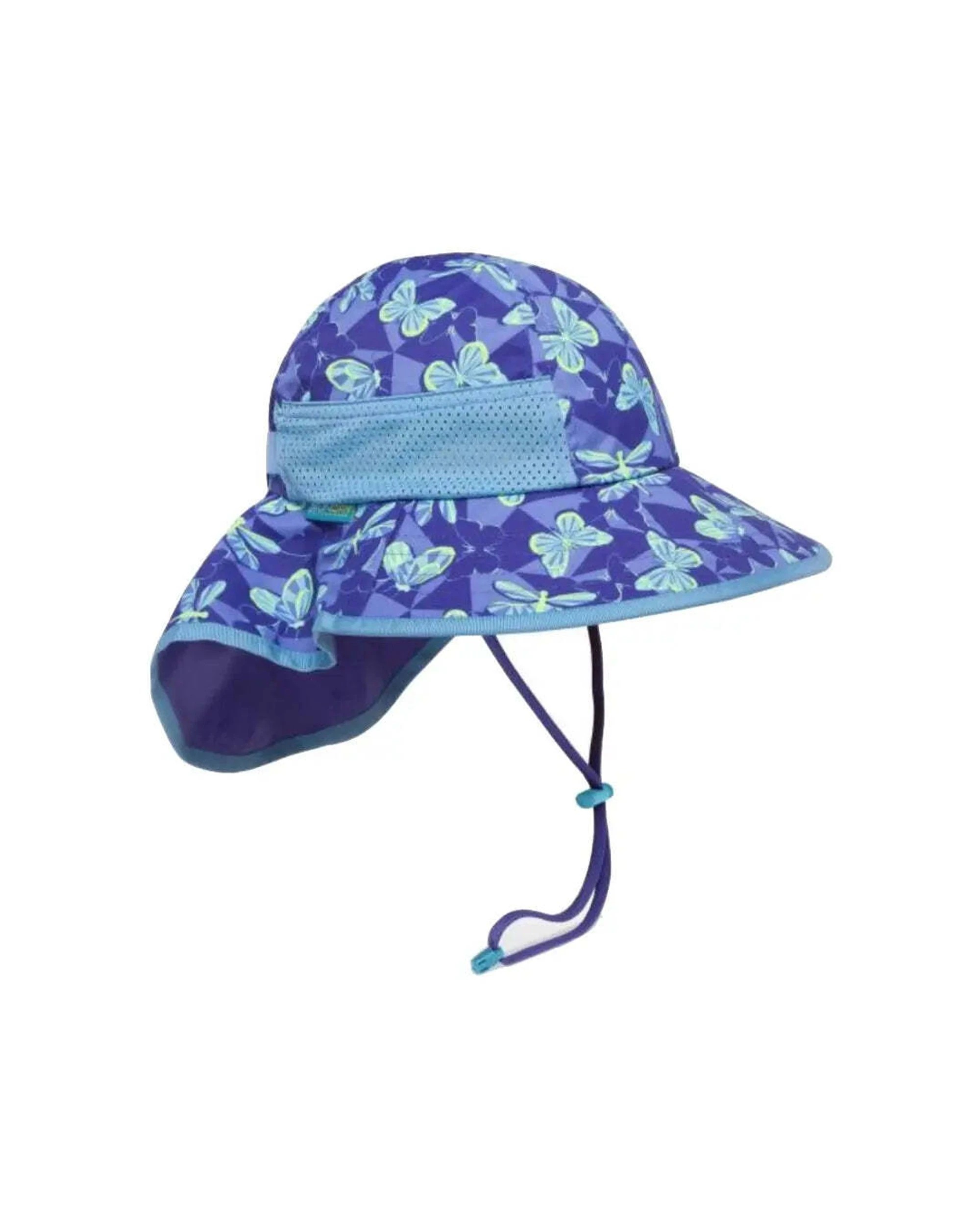 1 Sunday Afternoons Kids Play Hat Child 3-6 Years UPF 50 Sun Protection Butterfly Dream - Blue, 1 of 1