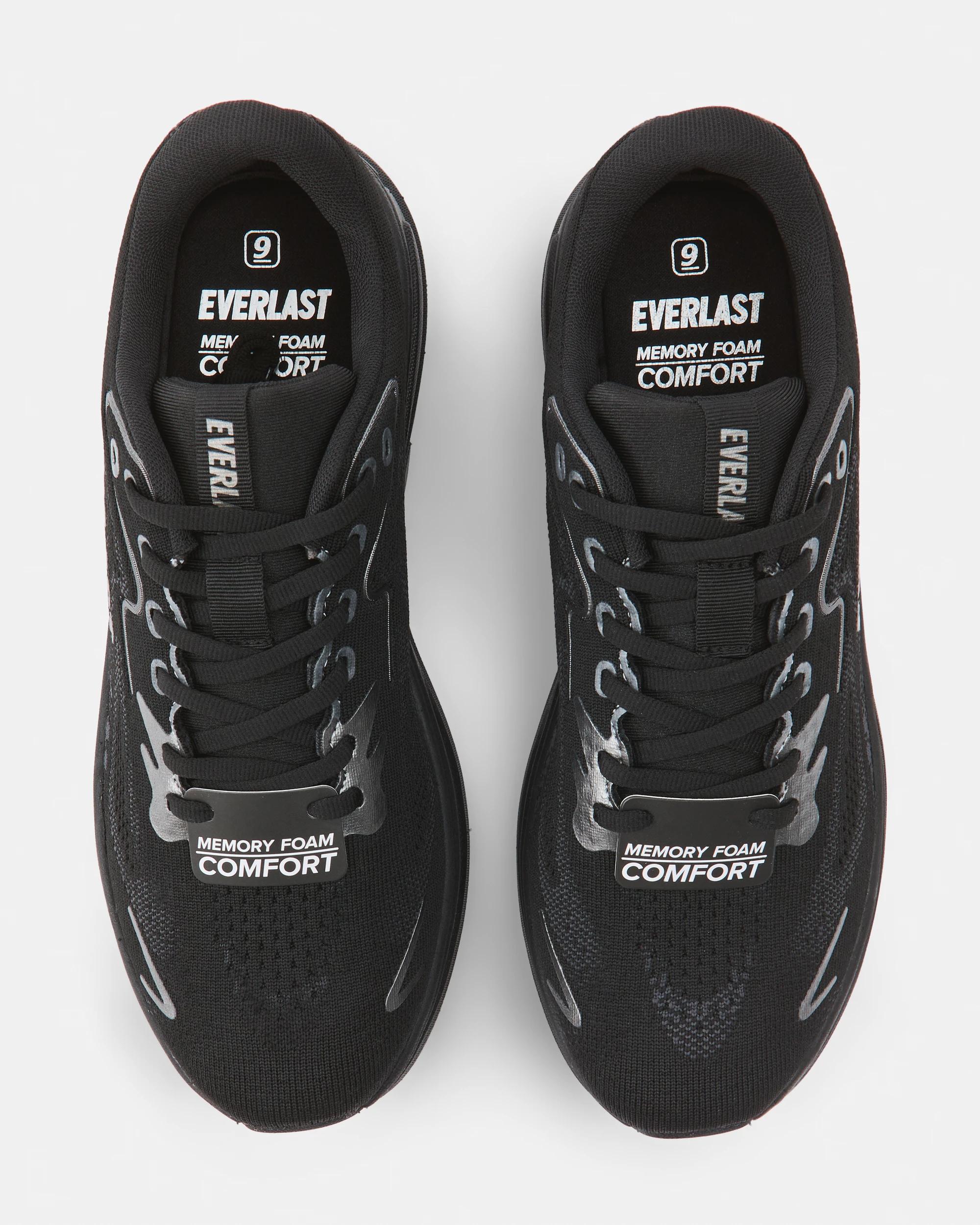 3 Everlast Mens Queensborough Training Shoes Black, 3 of 5