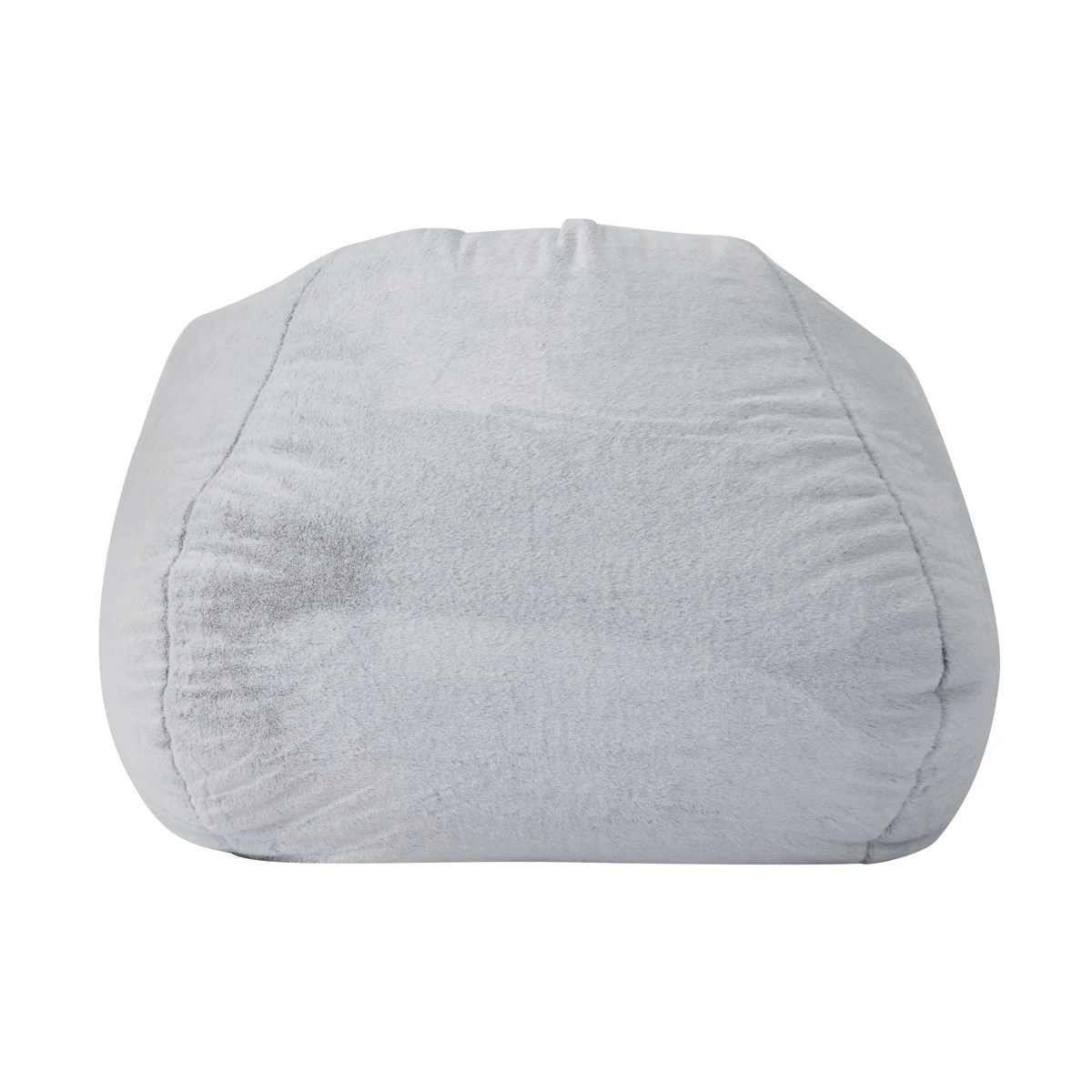 6 Grey Faux Fur Bean Bag, 6 of 9