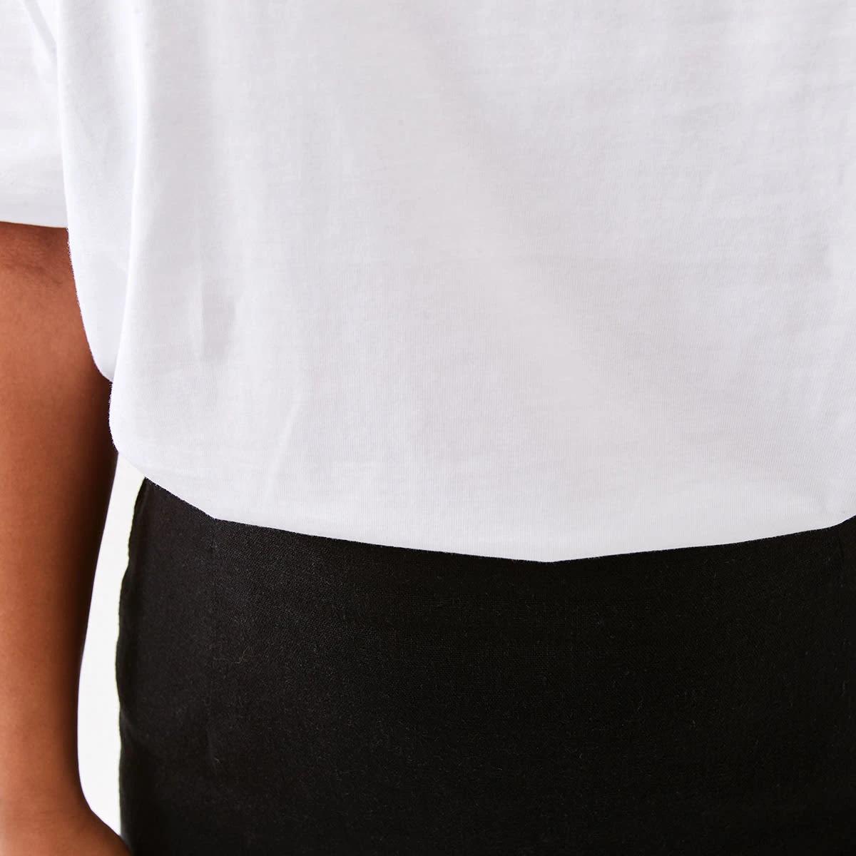 7 Short Sleeve Oversized Boyfriend T-Shirt White, 7 of 7