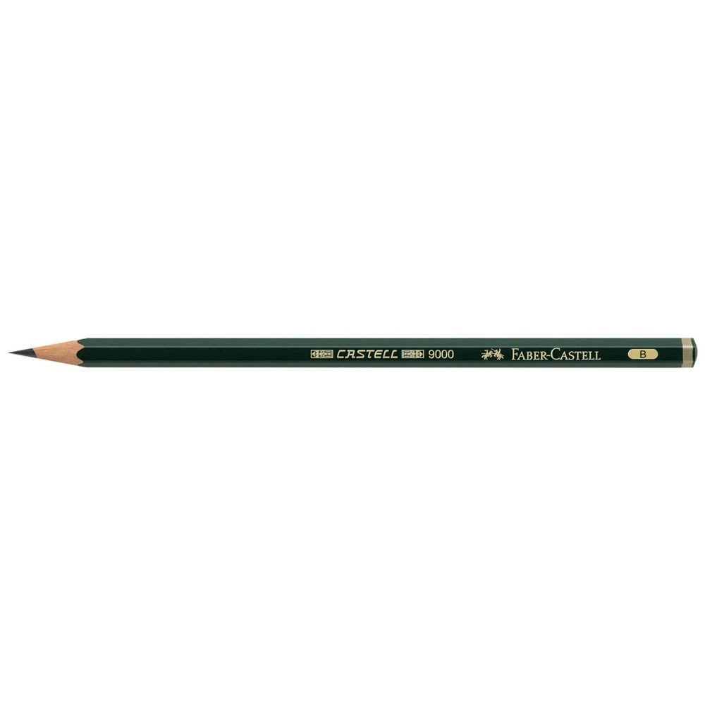 1 Faber-Castell 9000 Art Pencil B, 1 of 1