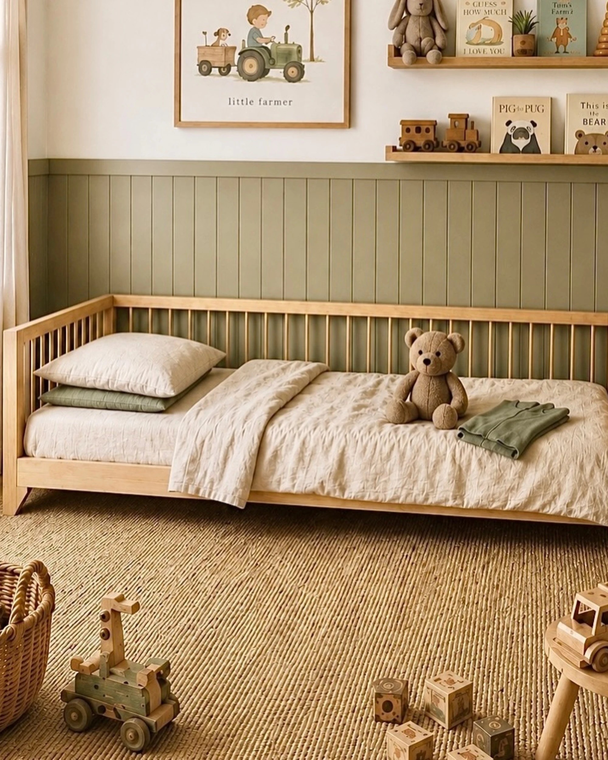 2 Hide & Seek Kids Oliver Solid Pine Kids Bed - Single Bed, 2 of 5