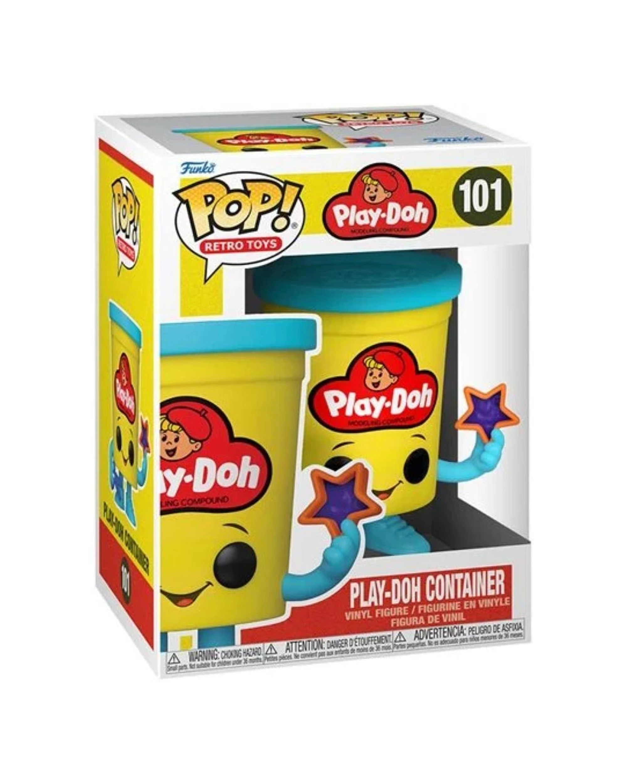 2 Pop Vinyl Figurine Play-Doh - Play-Doh Container - 10cm Plastic Collectible - Multi, 2 of 3