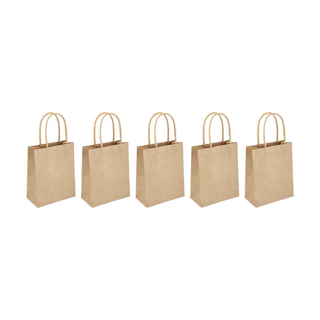 2 5 Pack Kraft Gift Bags, 2 of 2