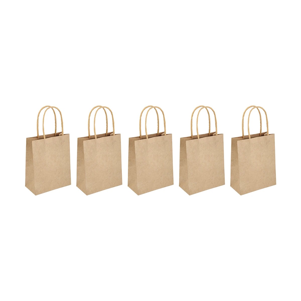 2 5 Pack Kraft Gift Bags, 2 of 2