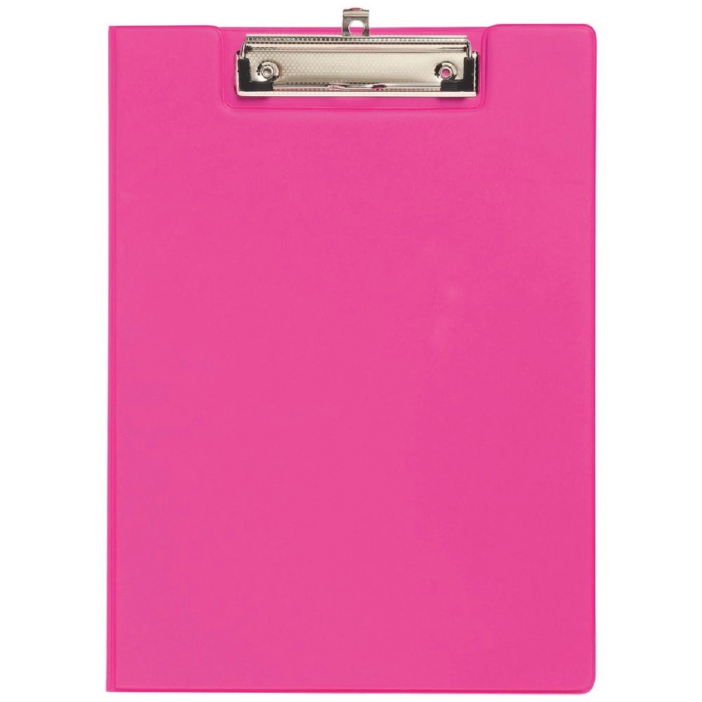 1 J.Burrows A4 Clipfolder PE Pink, 1 of 3