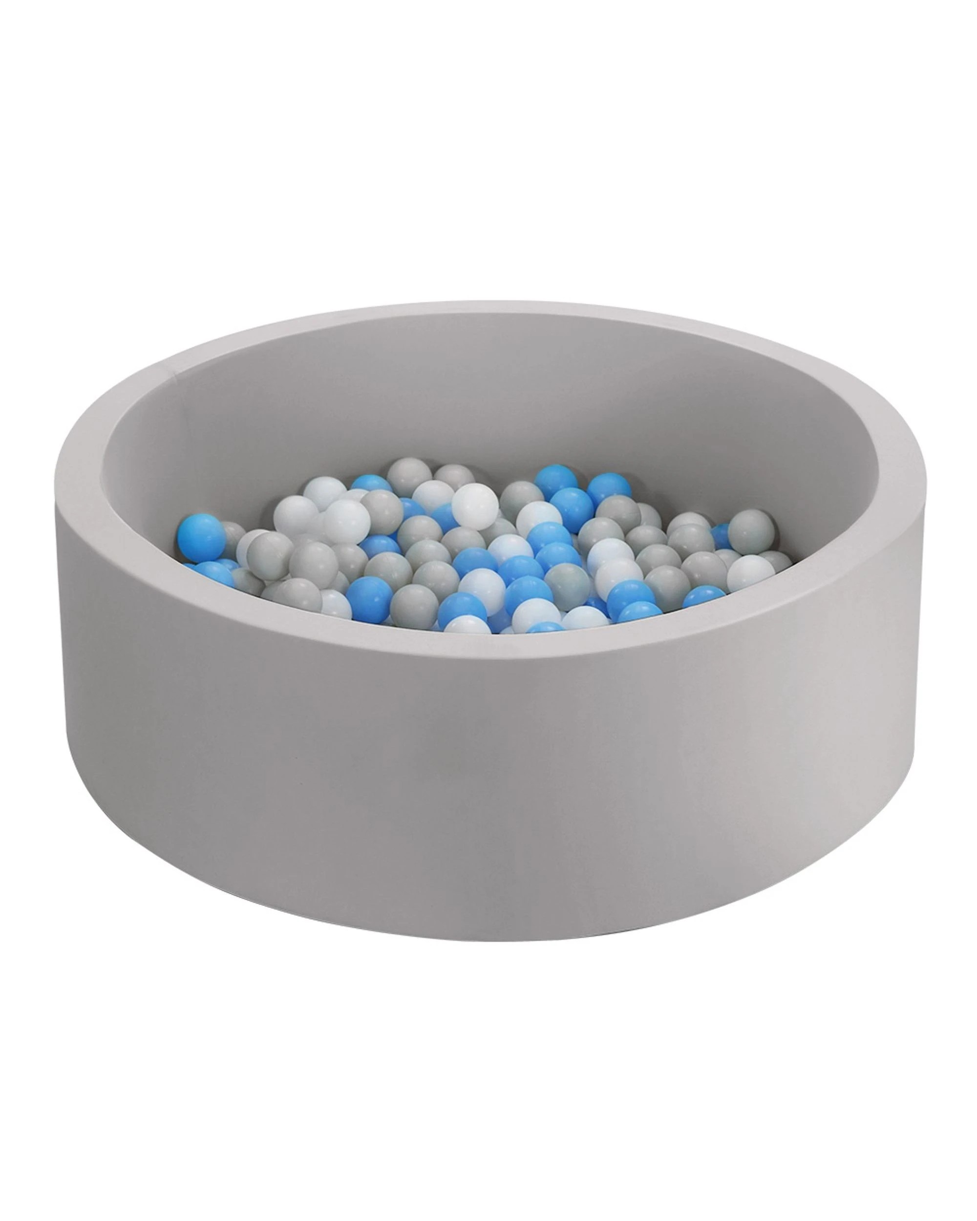 1 Keezi Kids Ball Pit 90x30cm Ocean Foam Play Pool Barrier Toys Children
 - Grey, 1 of 3