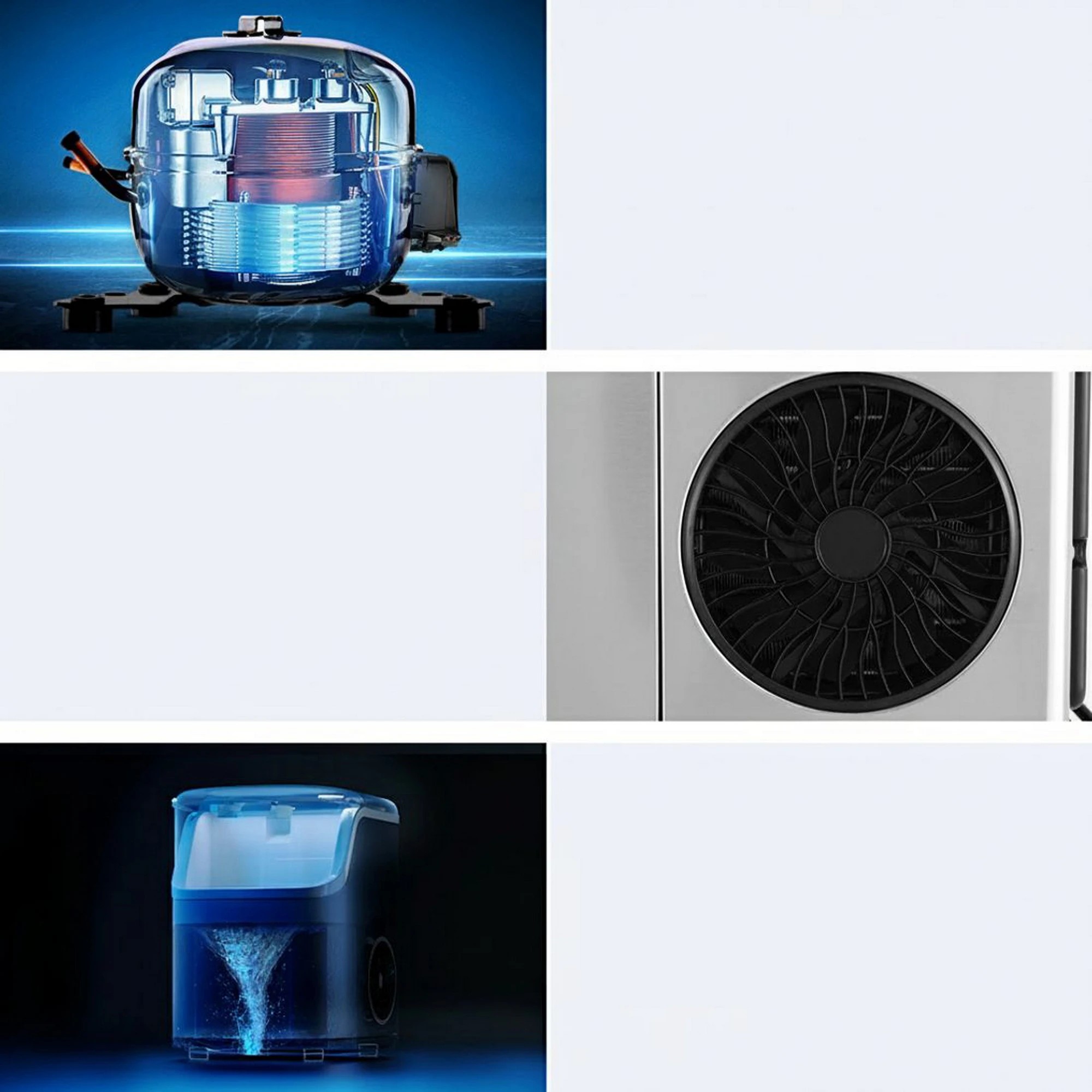 7 Devanti Ice Maker Machine  Nugget Ice Cube - Silver, 7 of 7