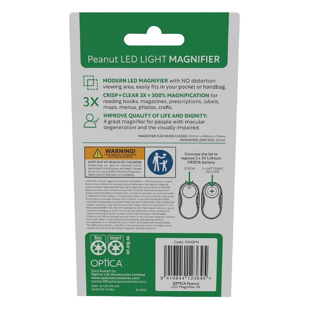 2 Optica Mini-Metro Peanut LED Magnifier, 2 of 6