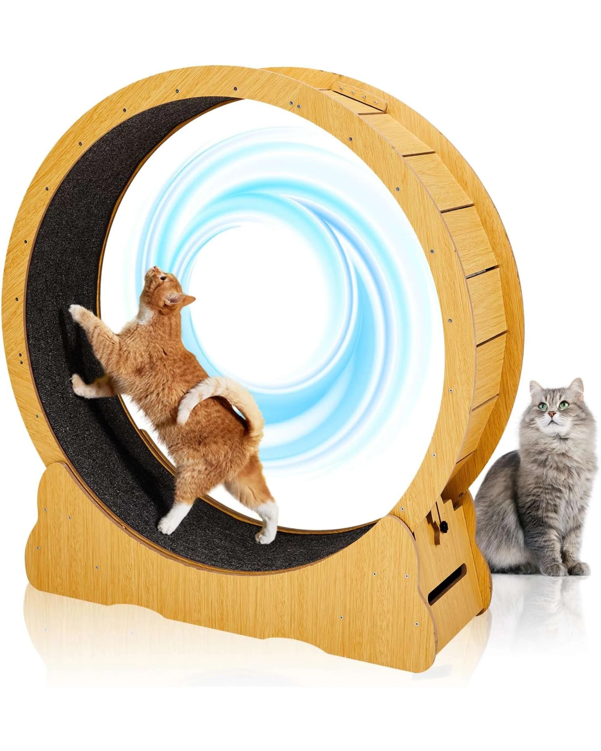1 Advwin Cat Exercise Wheel Pet Treadmill Scratcher Board, 1 of 7