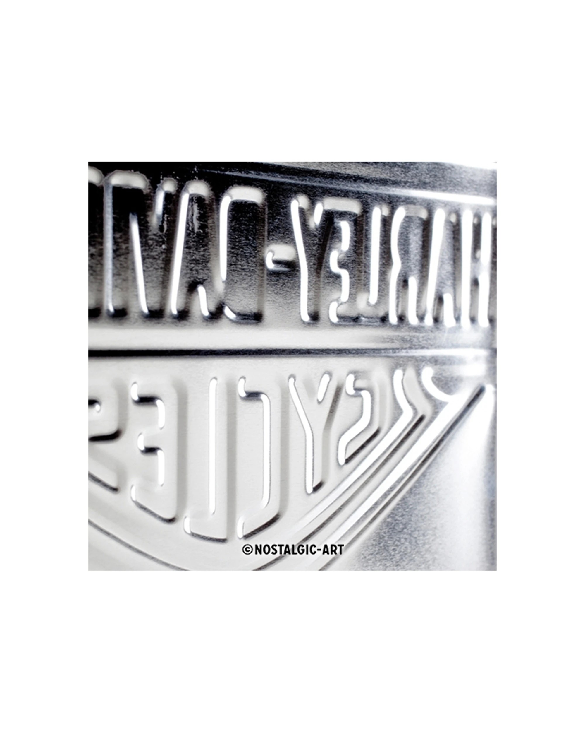 4 Nostalgic-Art Large 30x40cm Metal Wall Art Sign Plaque - Harley-Davidson Parking Only - Multi, 4 of 4