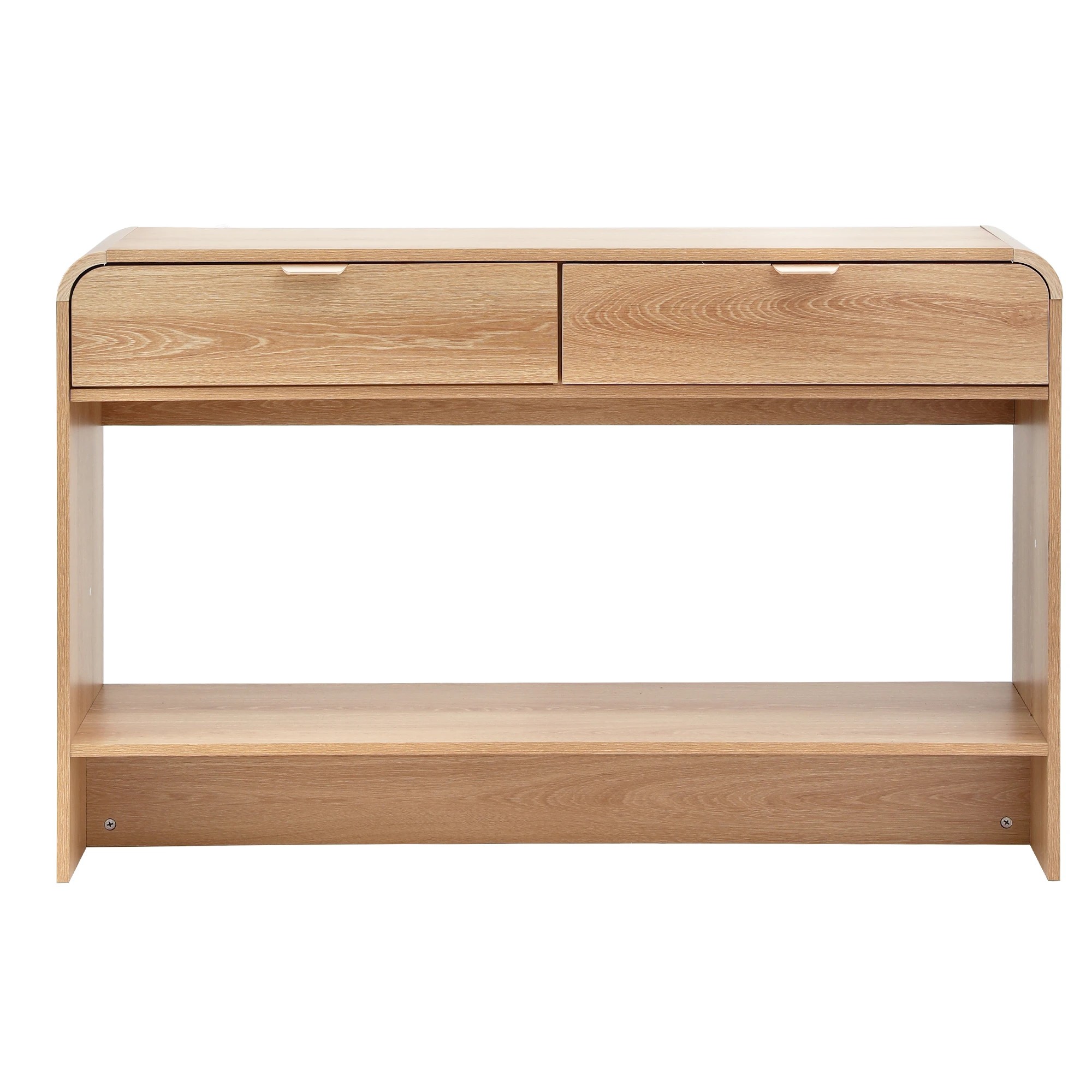 2 Artiss Console Table Hallway Entryway Storage Drawer Shelf Curved Edge 120CM, 2 of 7