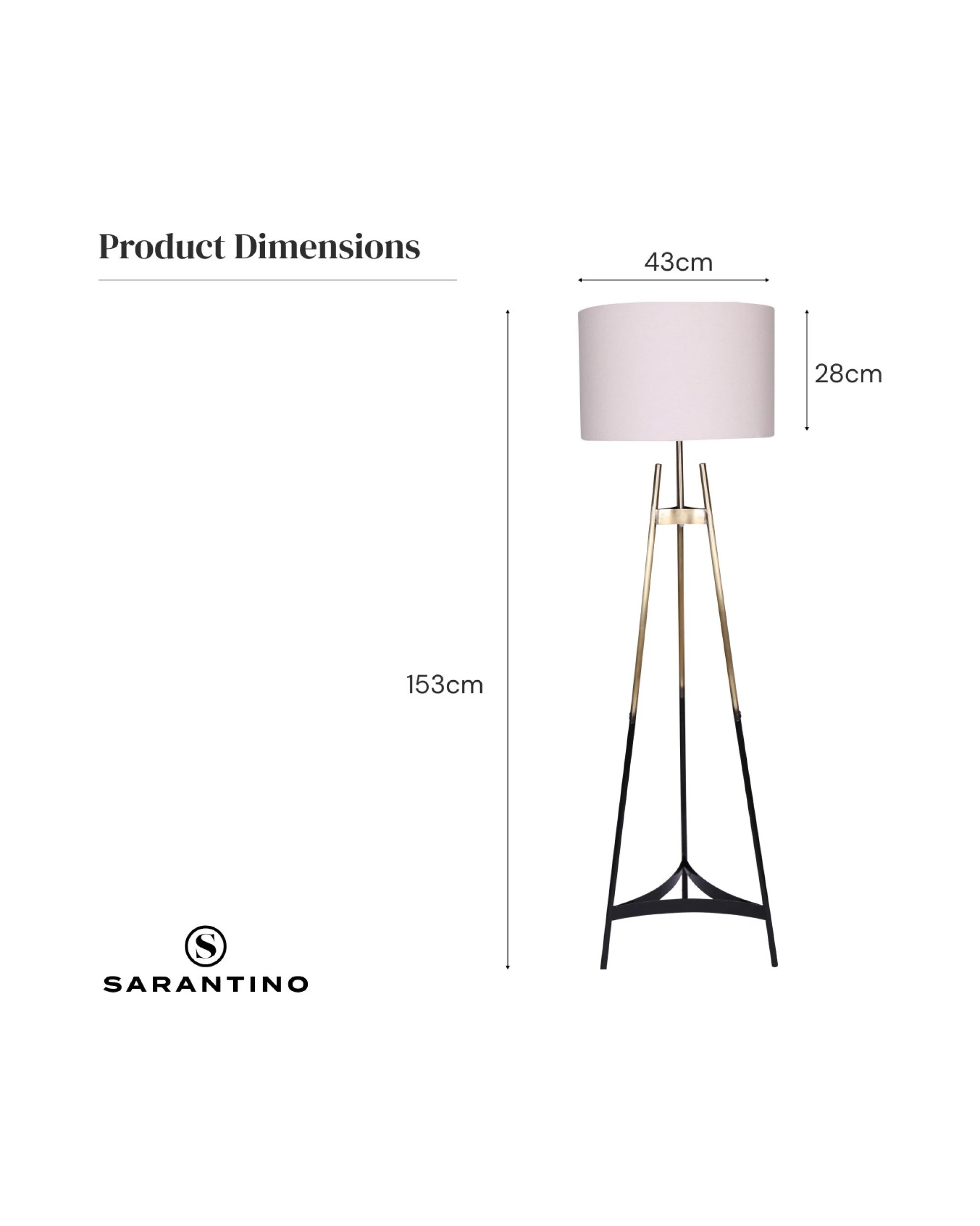 6 Sarantino Gradient Tripod Floor Lamp, 6 of 10