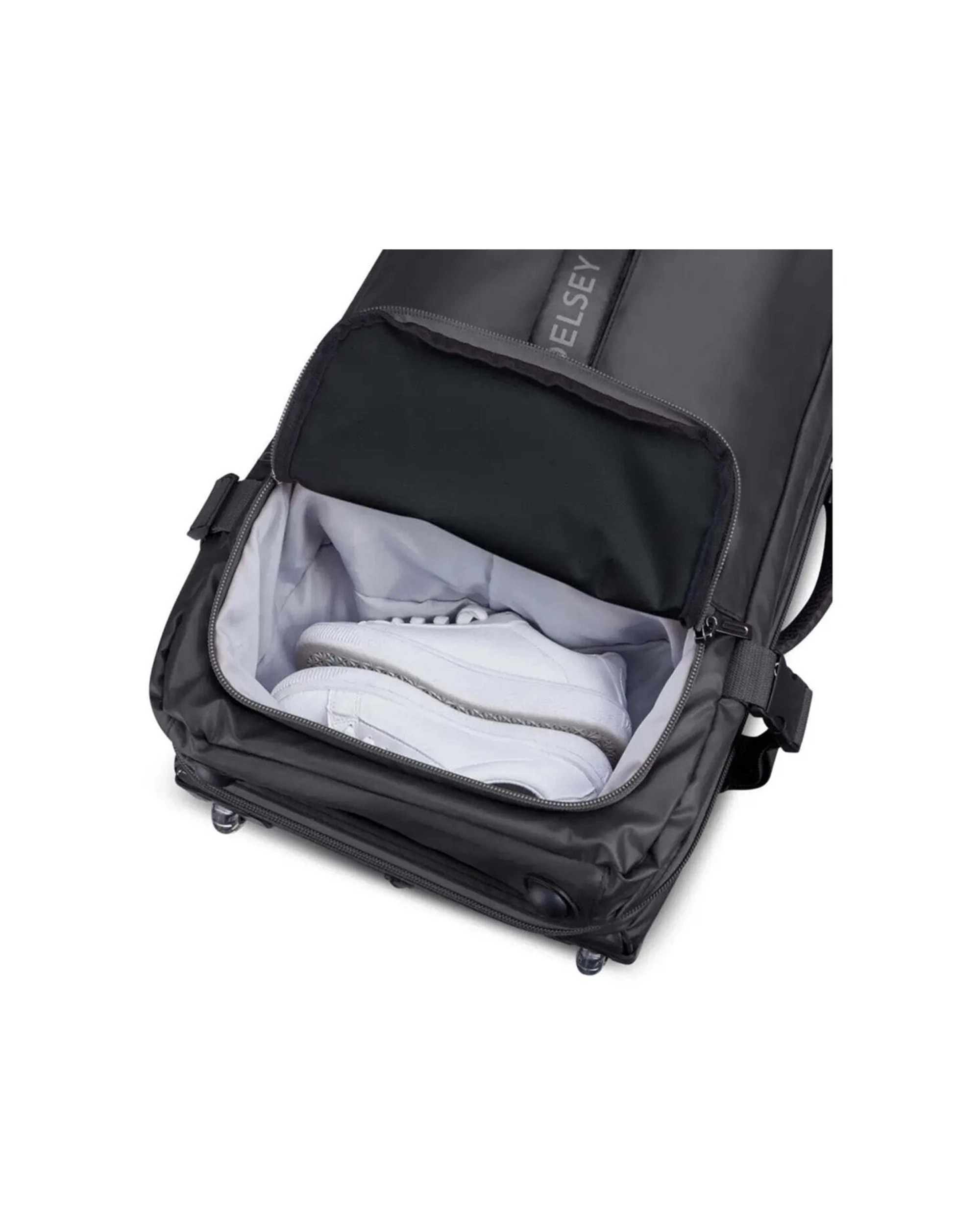 4 Delsey Raspail 2-Wheel Large Duffle Bag TSA Lock Waterproof Recycled - Black, 4 of 6