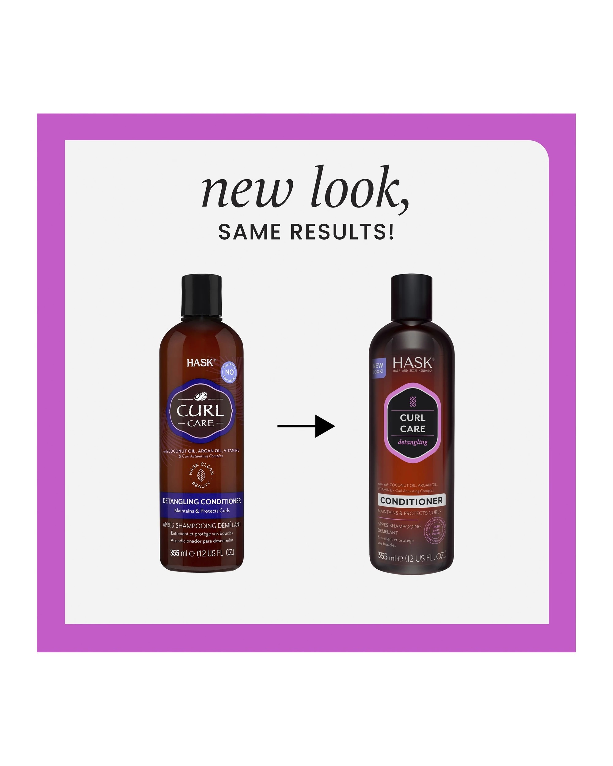 4 HASK Curl Care Detangling Conditioner 355ml - Coconut Oil, Argan Oil, Vitamin E and Curl Activating Complex, 4 of 10