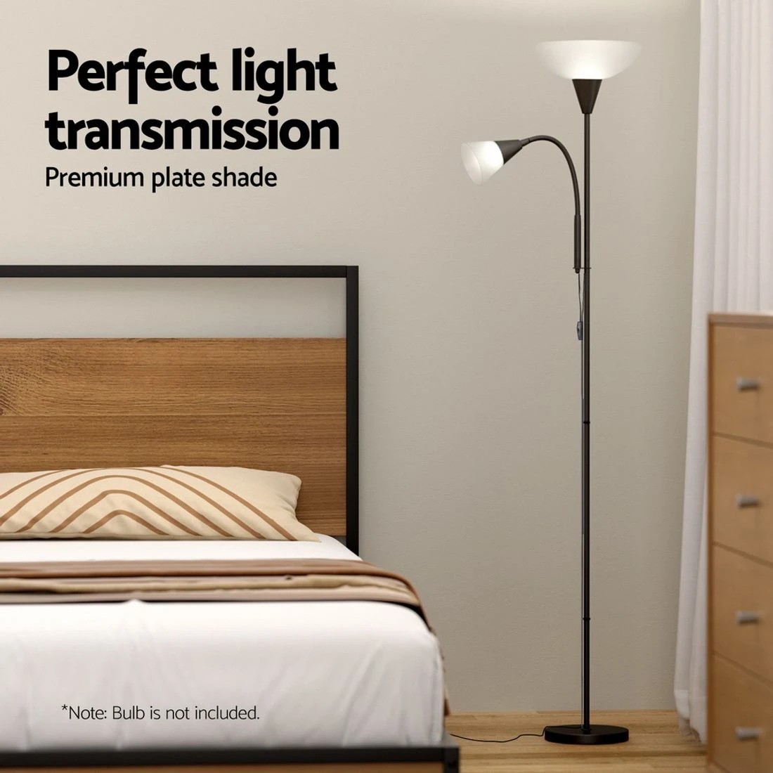 4 Artiss Floor Lamp Mother And Child Modern Home Living Room Office Reading
 - Black, 4 of 5