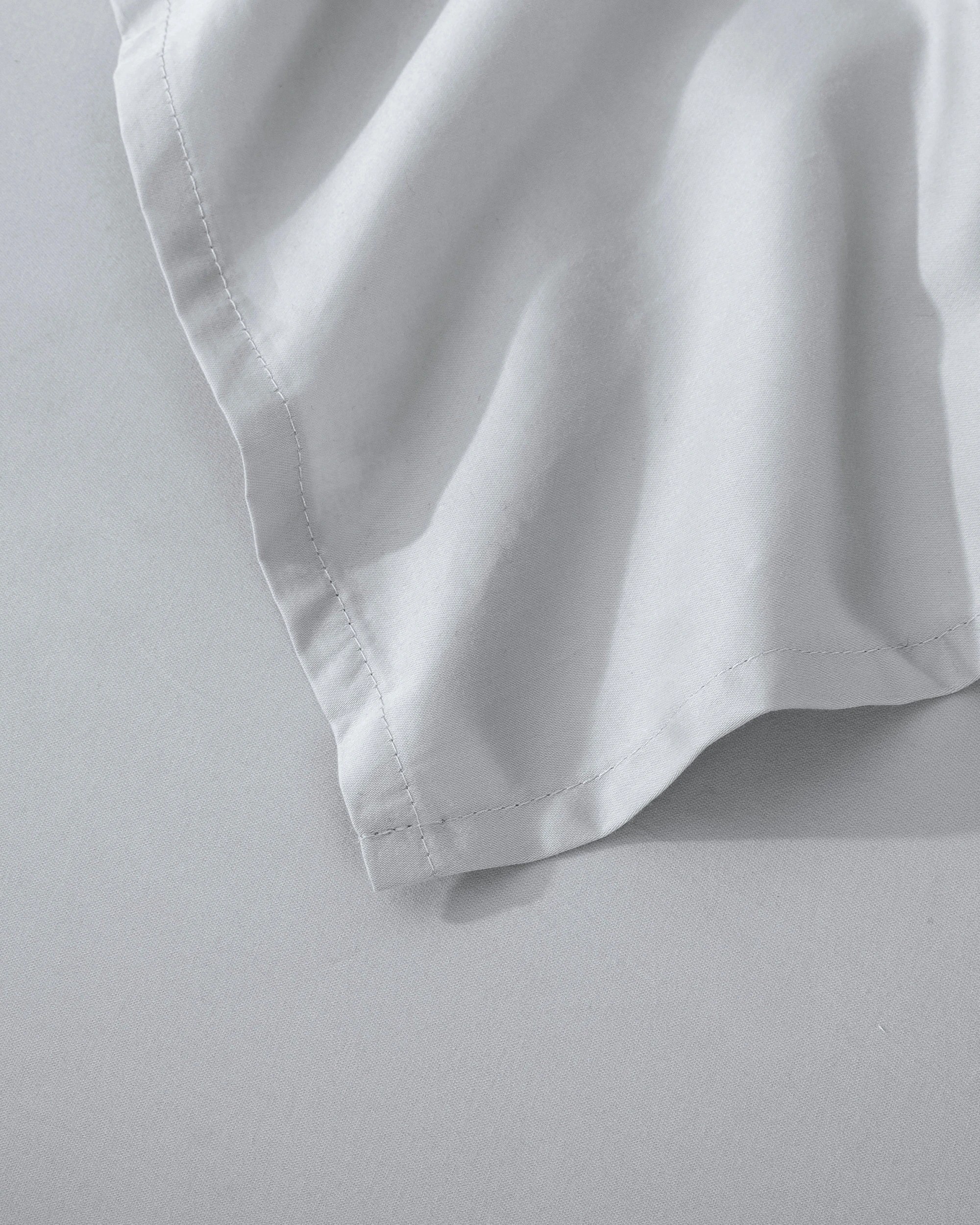 5 ESSN 500TC Cotton Sateen Sheet Set - King Bed - Silver, 5 of 5