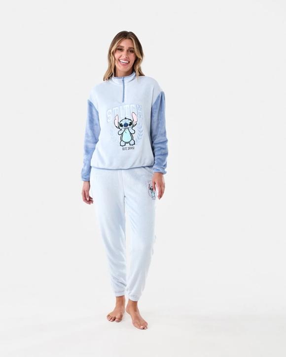 Disney Lilo & Stitch License Fleece Top and Pants Pyjama Set