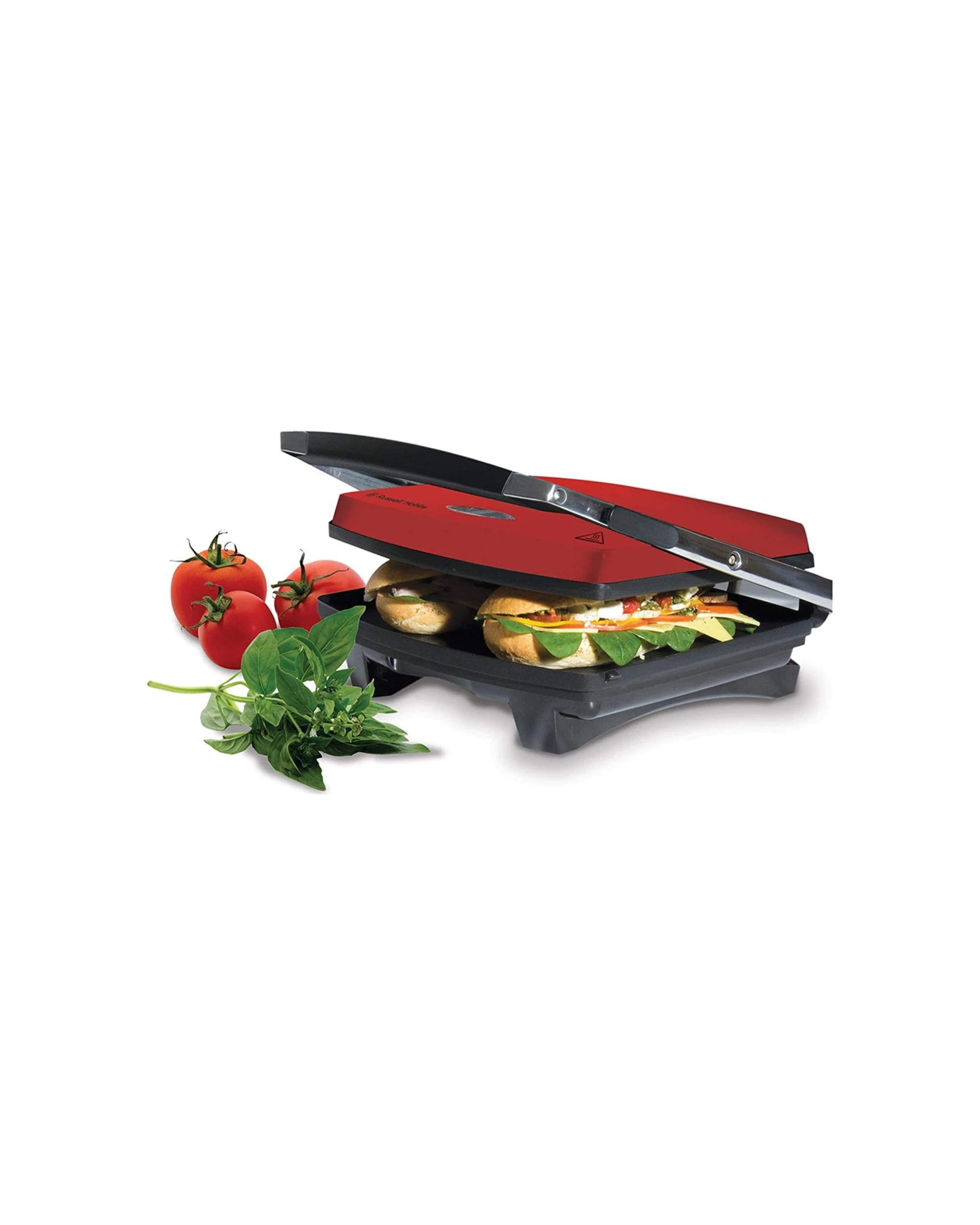 2 Russell Hobbs Rhsp801rede Non-stick Electric 2100w 4-slice Sandwich Press Red
 - Red, 2 of 5
