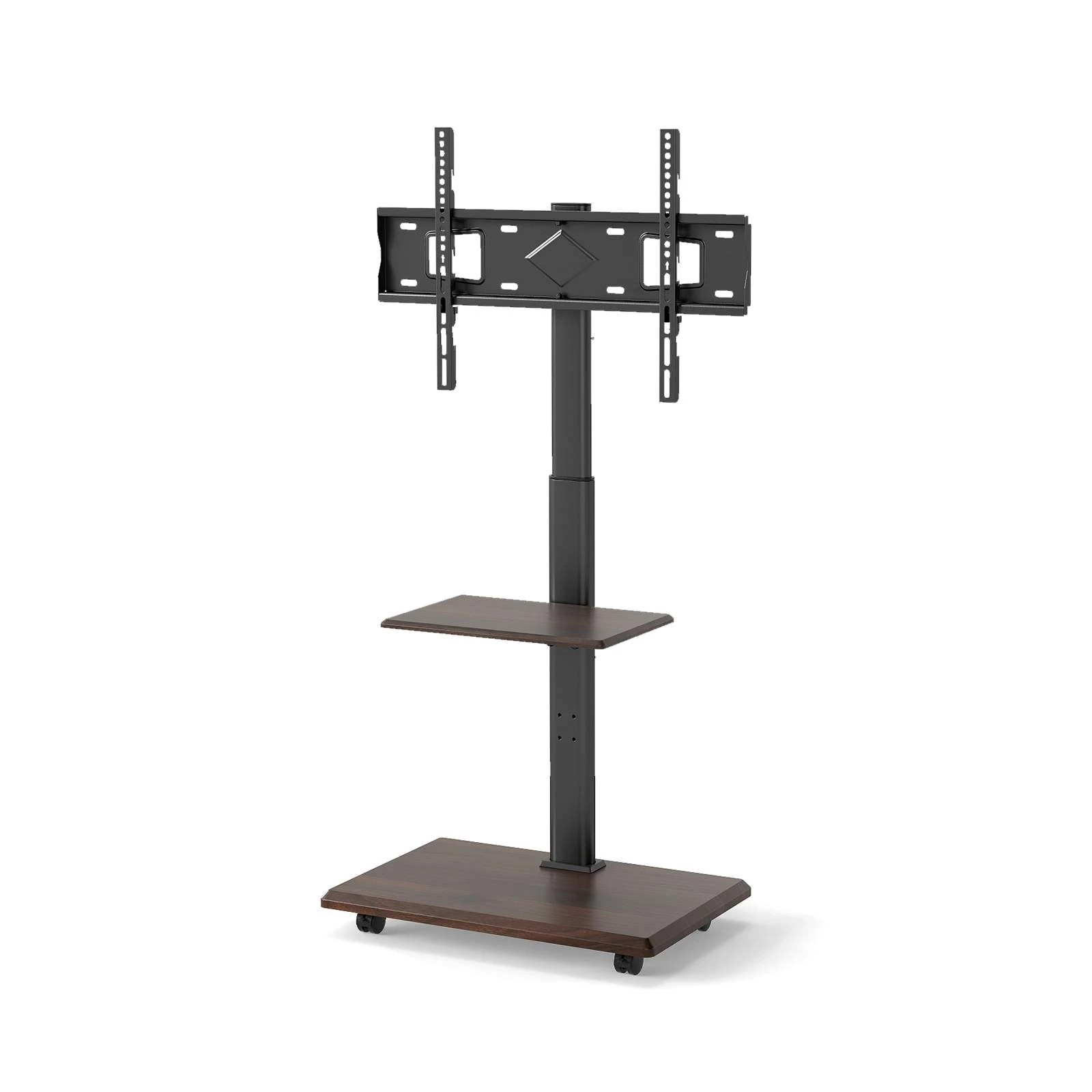 1 Costway Mobile TV Stand Mount Bracket Adjustable Tabletop Portable TV Cart w/30° Tilt Mount Shelf, 1 of 1