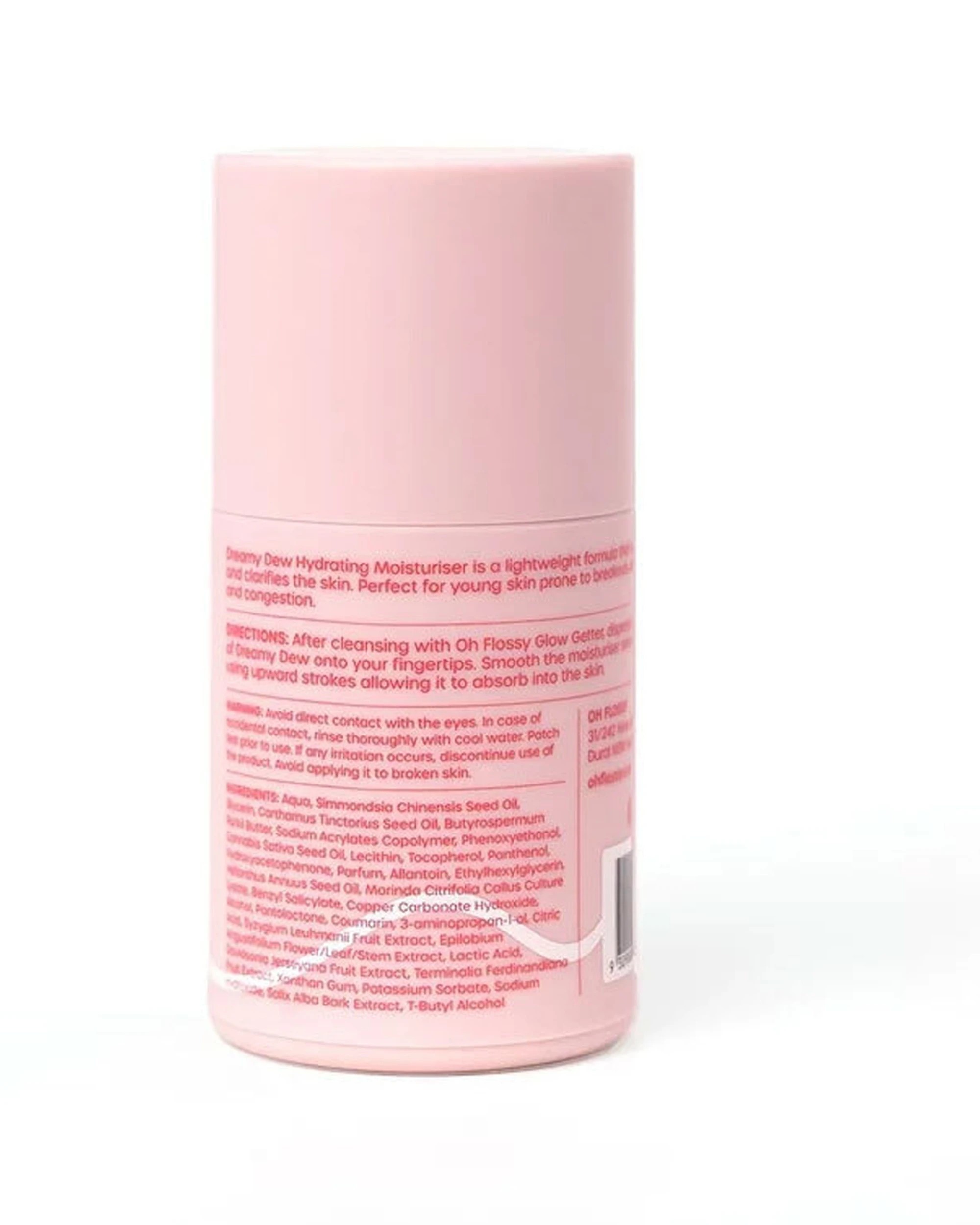 3 OH FLOSSY 50ml Dreamy Dew Hydrating Moisturiser Gentle Sensitive Skin - Plain, 3 of 3