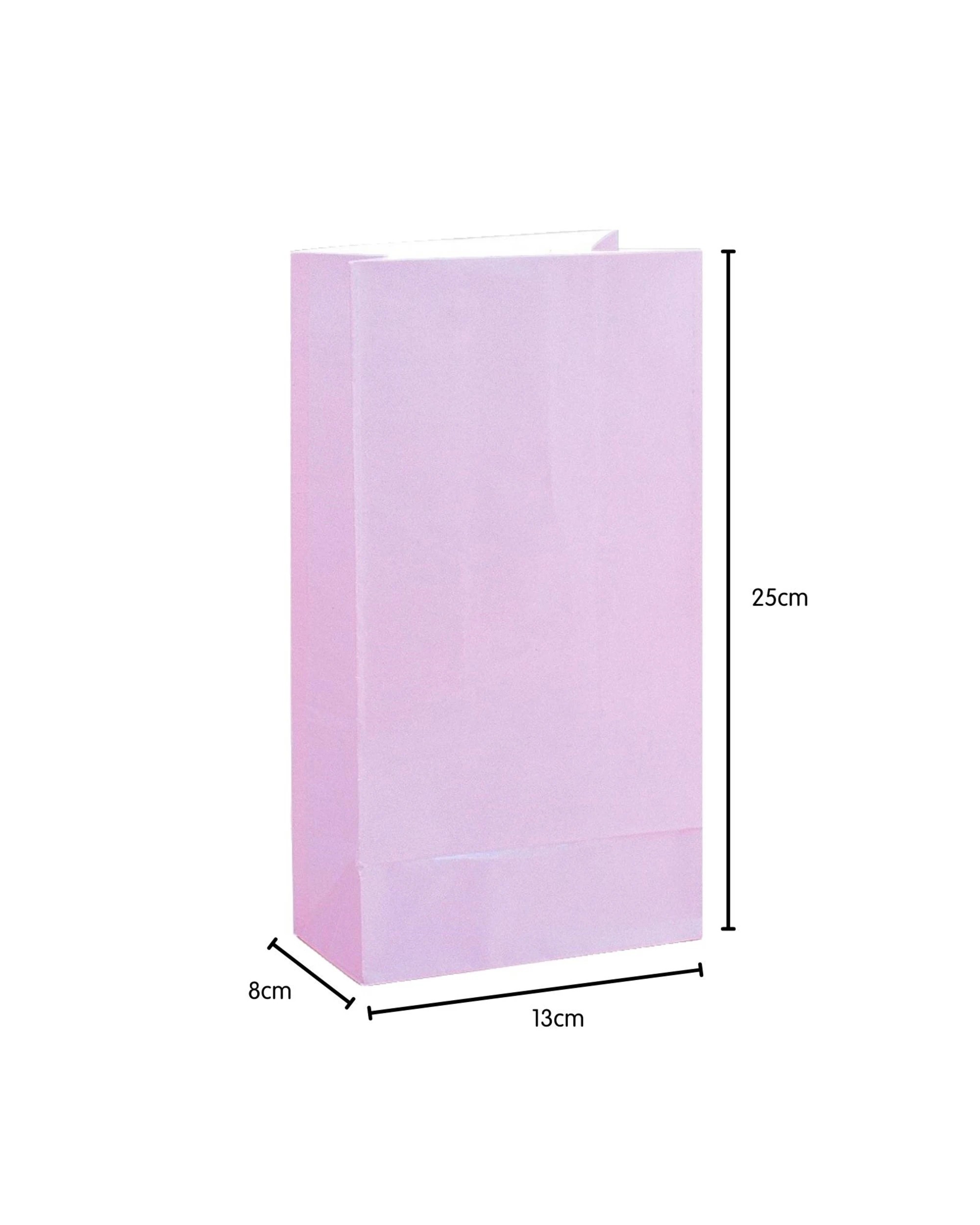 2 Unique Lavender Paper Party Bags Pack of 12 - Purple, 2 of 2