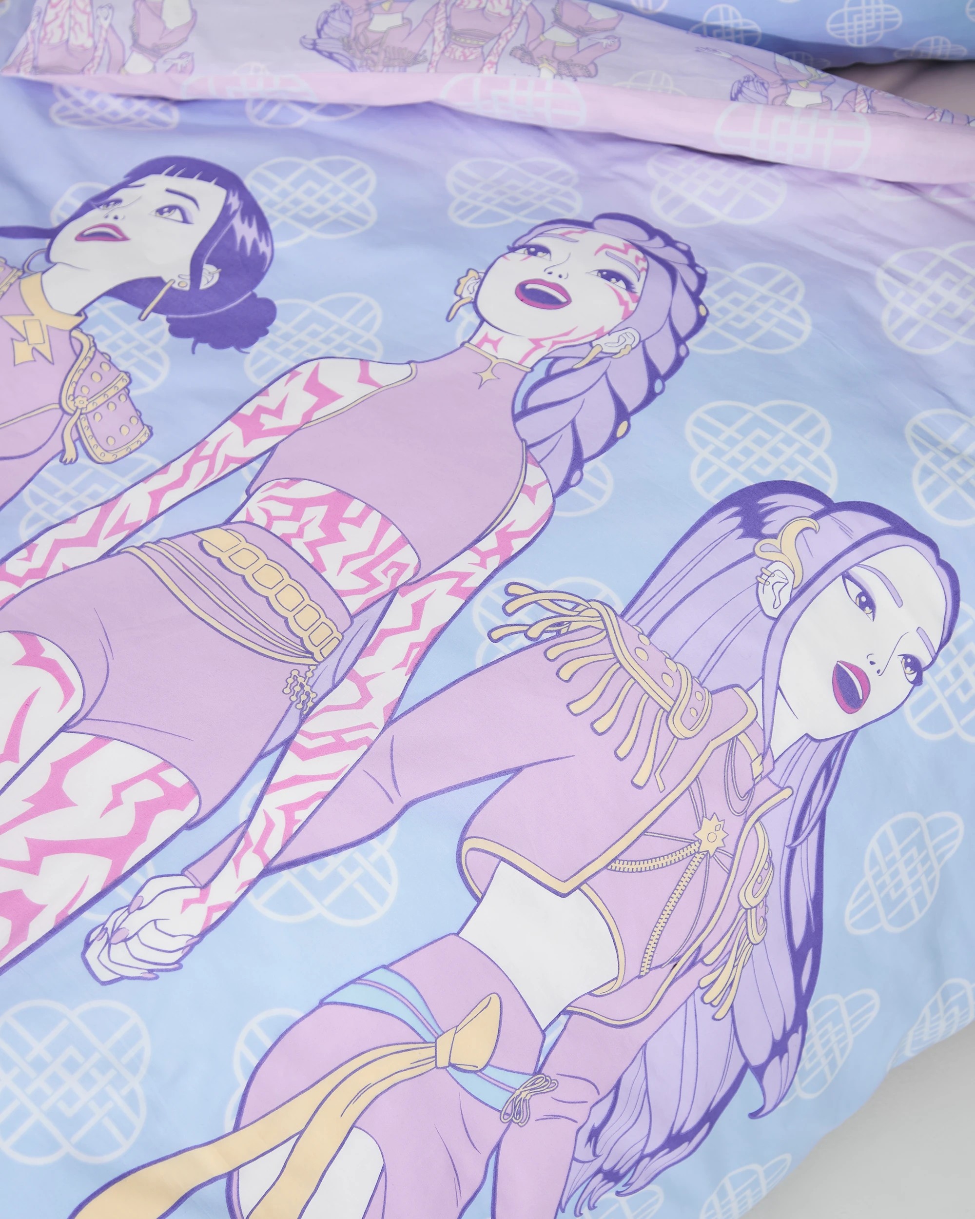 8 KPop Demon Hunters Quilt Cover Set - Queen Bed - Purple, 8 of 10