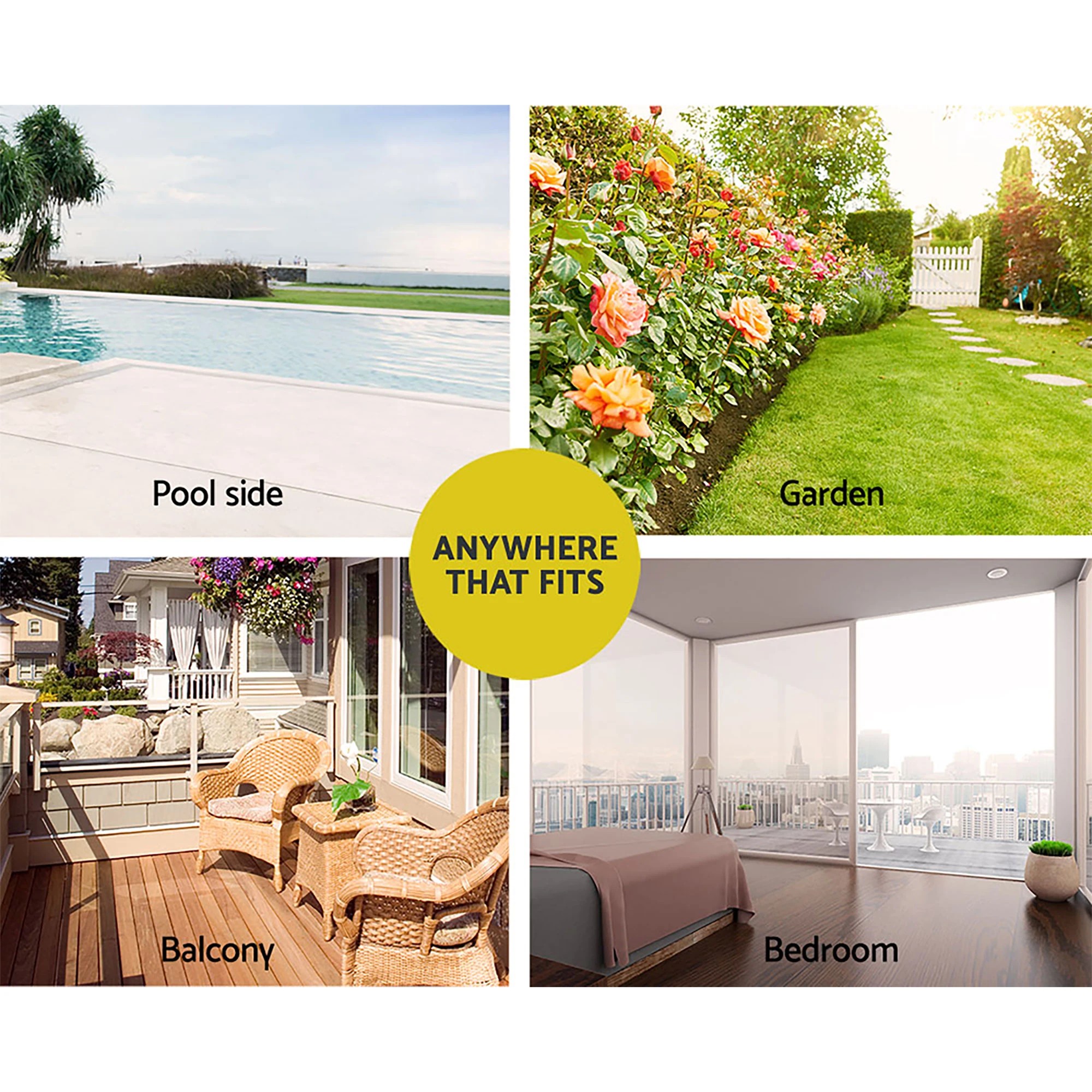 7 Gardeon Hammock Chair Outdoor Tree Swing Nest Web Hanging Seat 100cm - Beige, 7 of 7