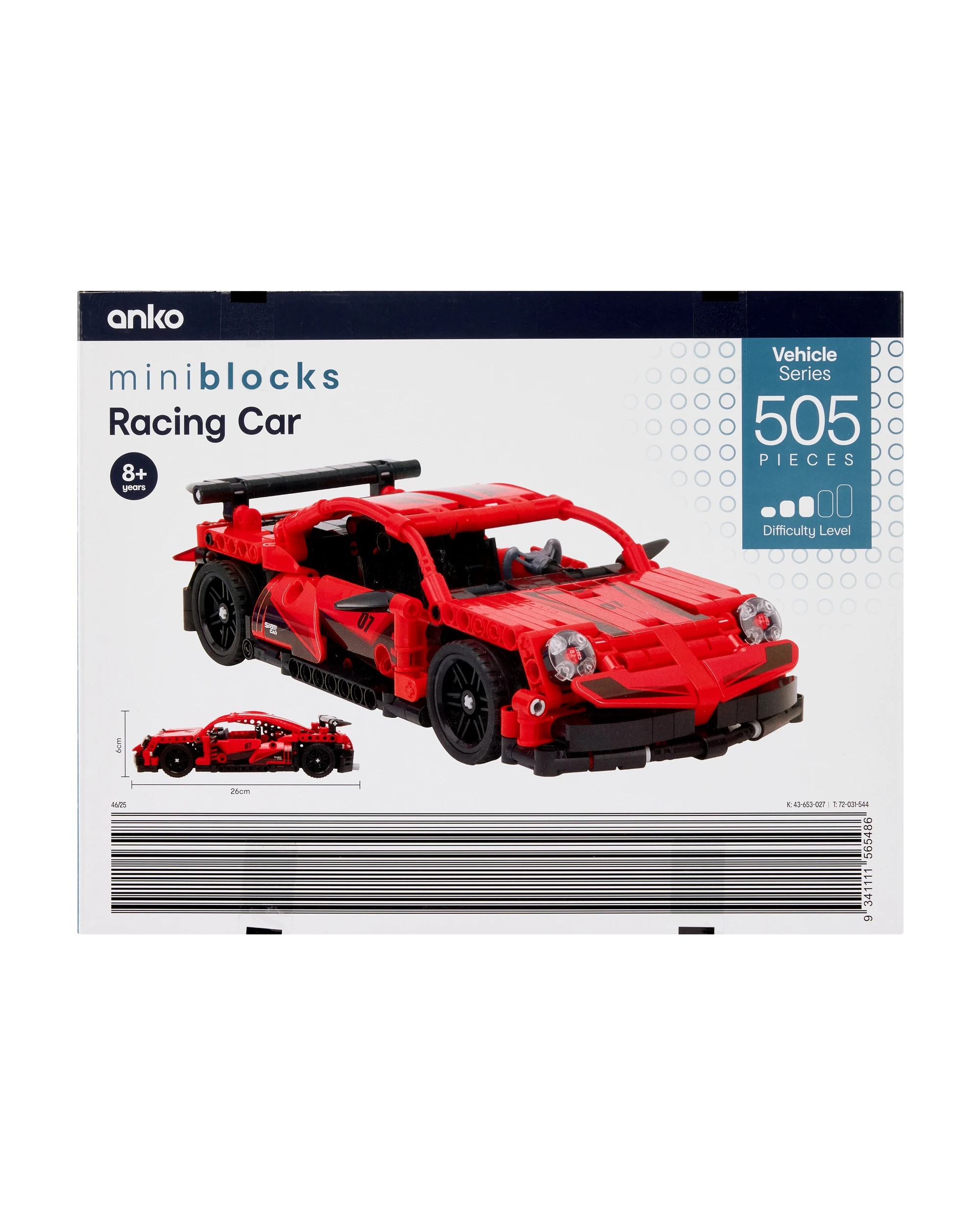 6 505 Piece Mini Blocks Vehicle Series: Racing Car, 6 of 6