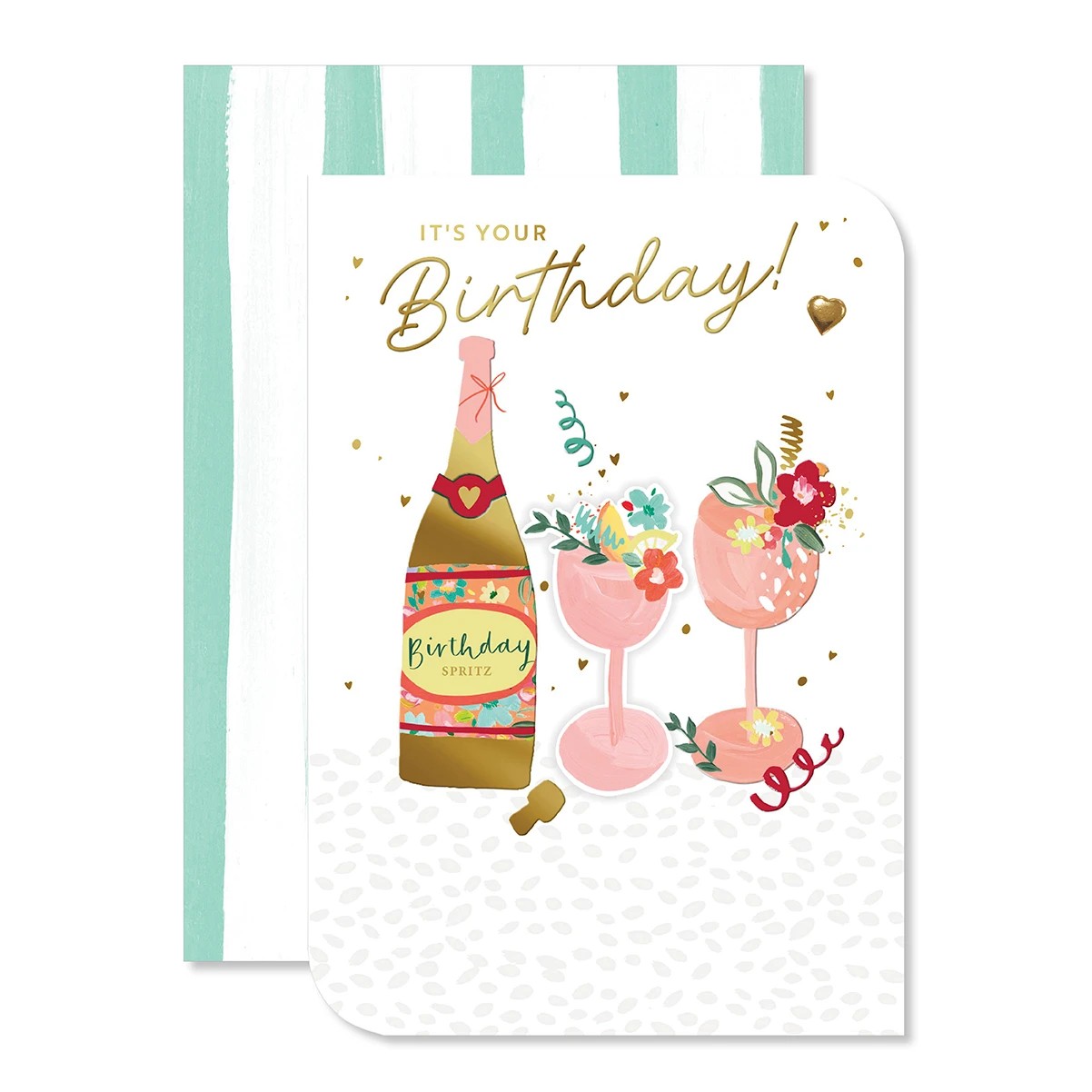 1 Hallmark Birthday Card - Champagne, 1 of 3
