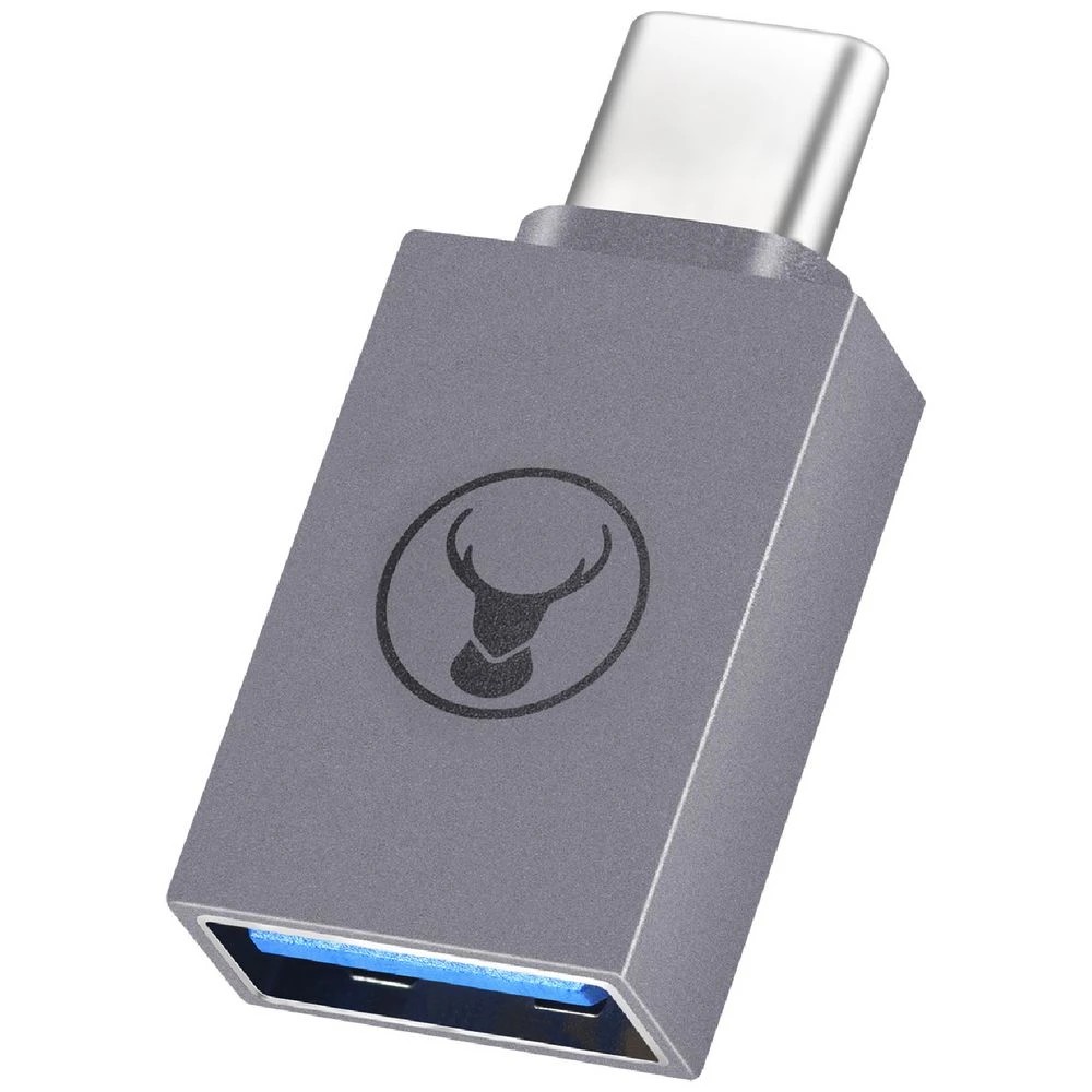 1 Bonelk USB-C to USB-A Adapter Grey, 1 of 5